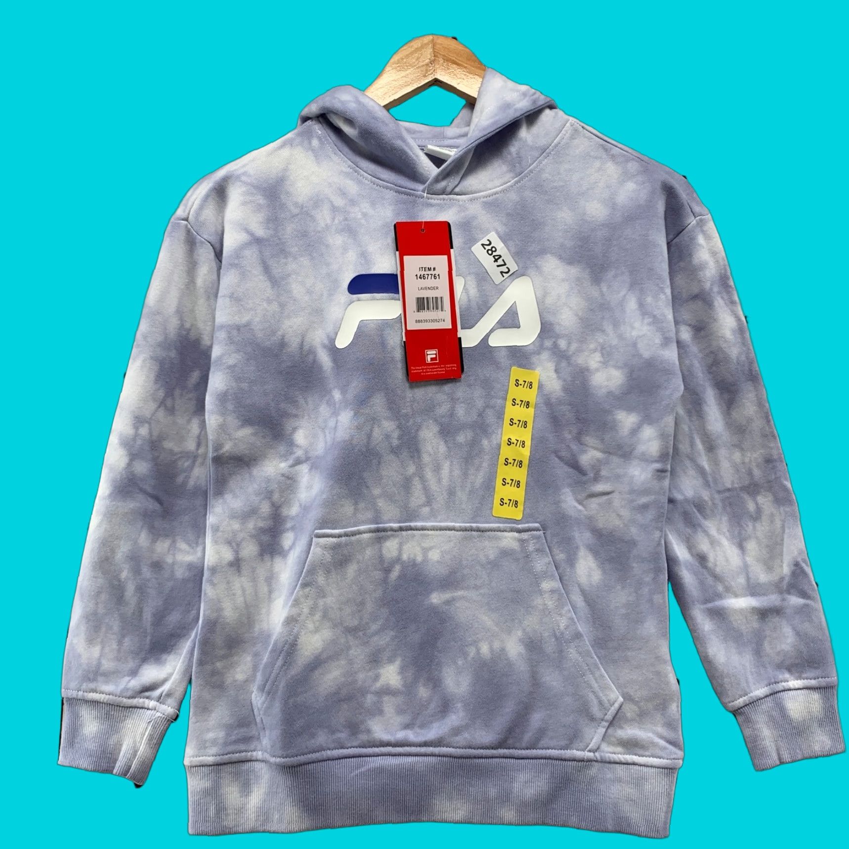 Fila FILA Hoodie Women Small Purple Acid Wash Pullover Womens Size S / US 4 / IT 40 - 1 Thumbnail