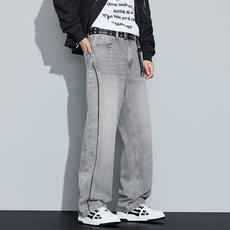 Japanese Brand American high-street patchwork retro jeans for men Size US 32 / EU 48 - 4 Thumbnail