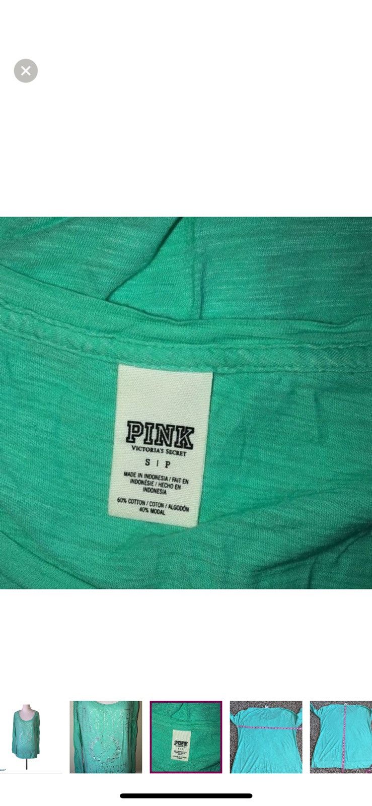 Victoria's Secret Pink Victoria’s Secret small logo long sleeve tee Size S / US 4 / IT 40 - 3 Thumbnail