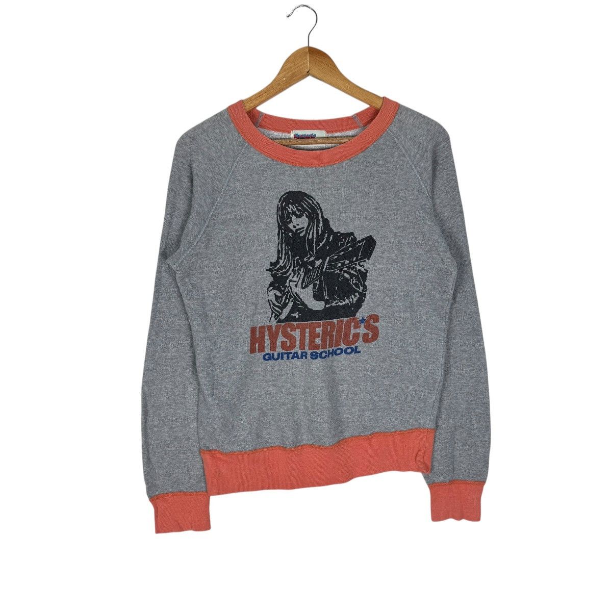 Hysteric Glamour 🔥HYSTERIC GLAMOUR GUITAR ROCK CREWNECK SWEATSHIRT Size M / US 6-8 / IT 42-44 - 2 Thumbnail