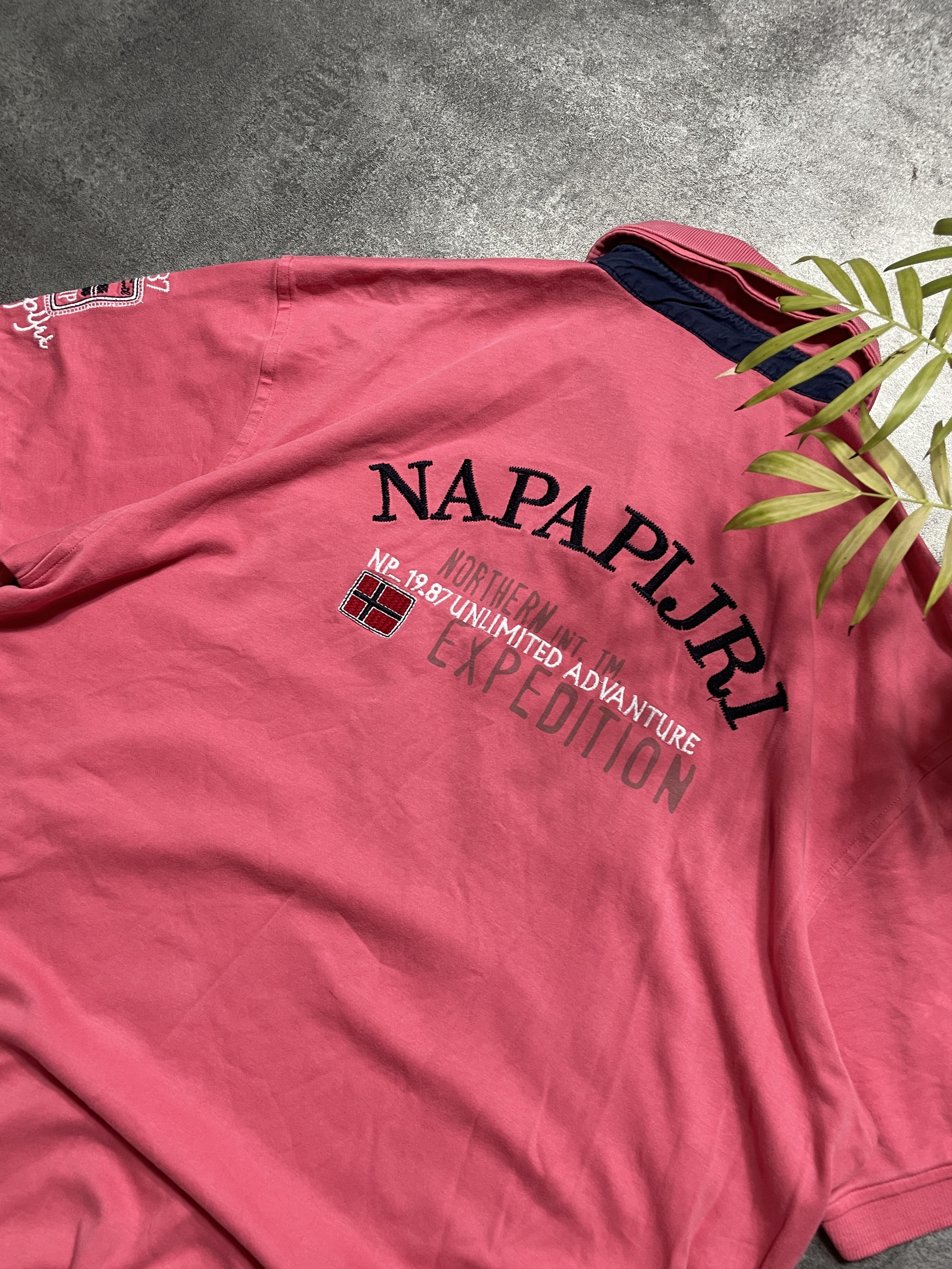 Napapijri ❗️RARE❗️Napapijri Vintage Y2K T-Shirt Spellout Size US XXL / EU 58 / 5 - 4 Thumbnail