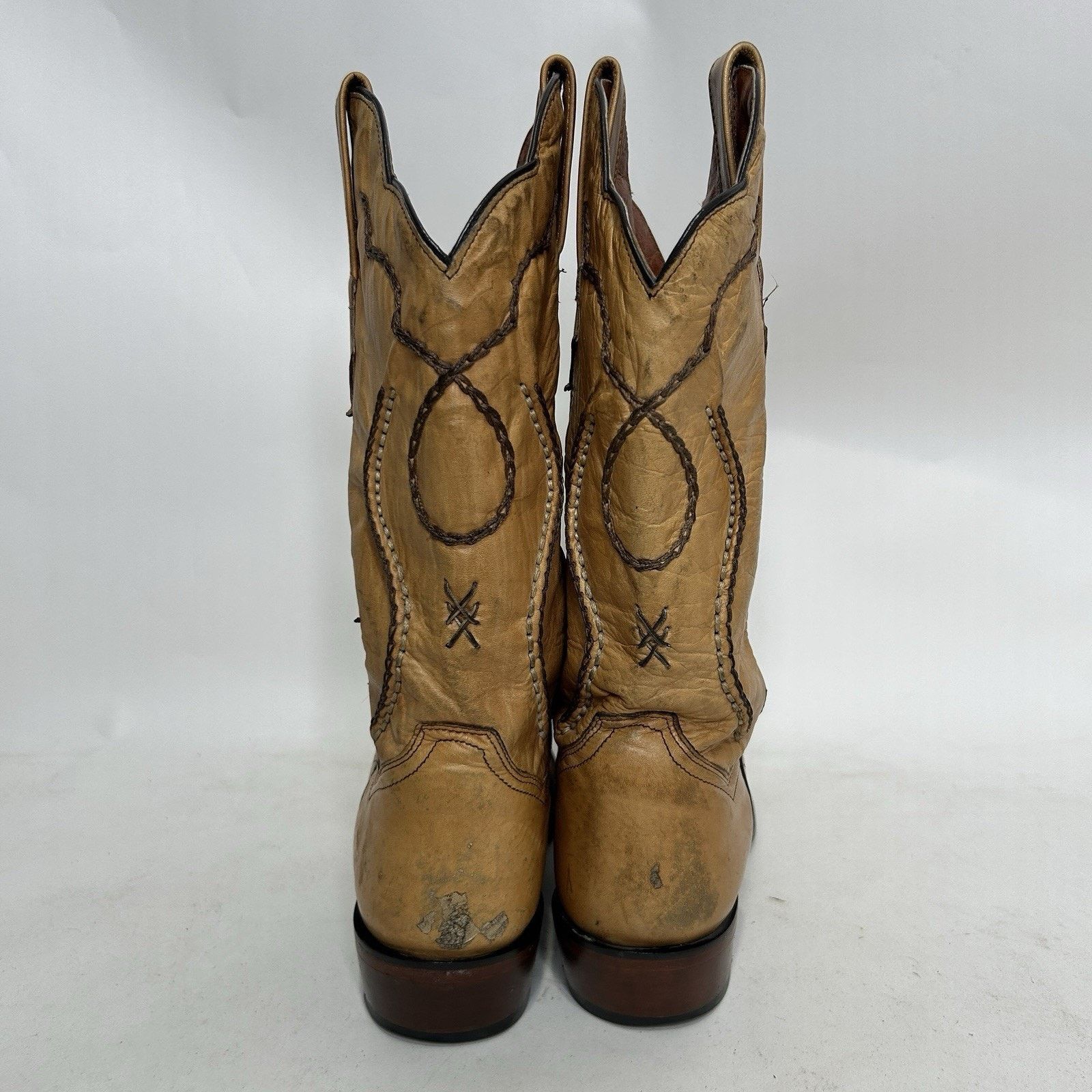 Dan Post Vintage Dan Post Palamino Albany Boots “Cream” Men’s 11D Size US 11 / EU 44 - 6 Thumbnail