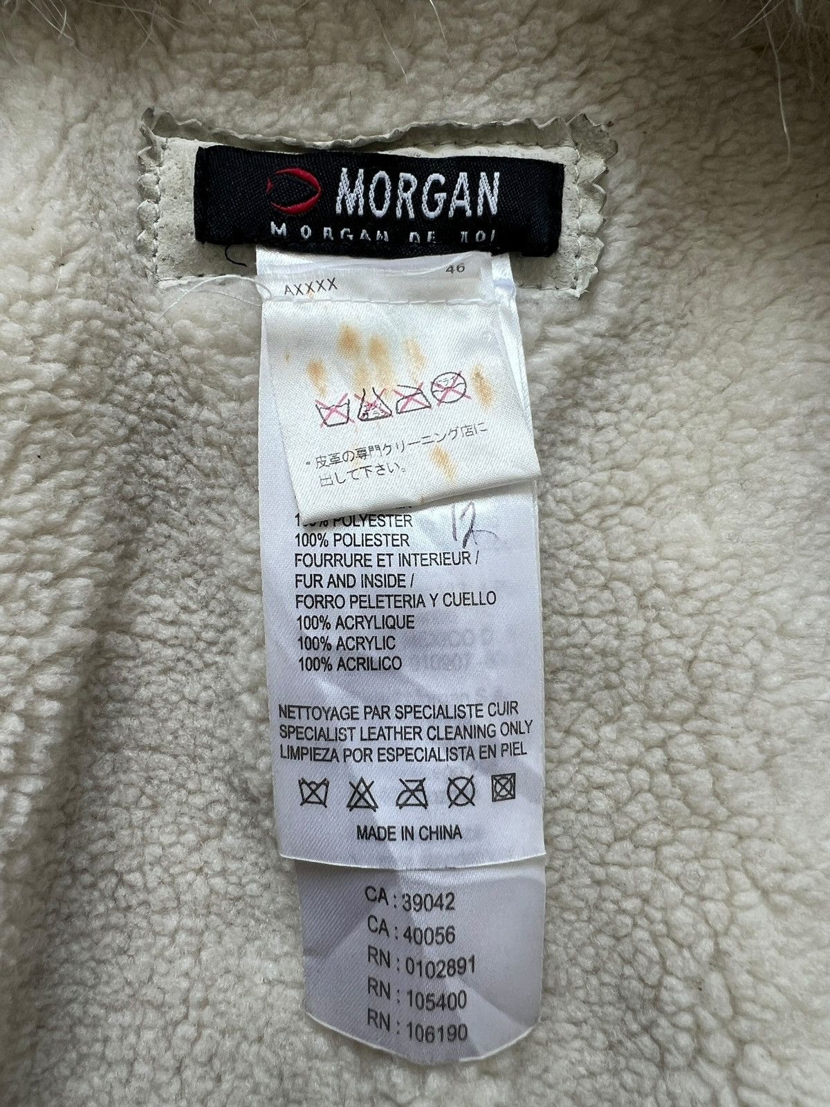 Japanese Brand Vintage Morgan De Toi Pig Suede Leather Fur Jacket I6W9 LGB Size M / US 6-8 / IT 42-44 - 17 Thumbnail