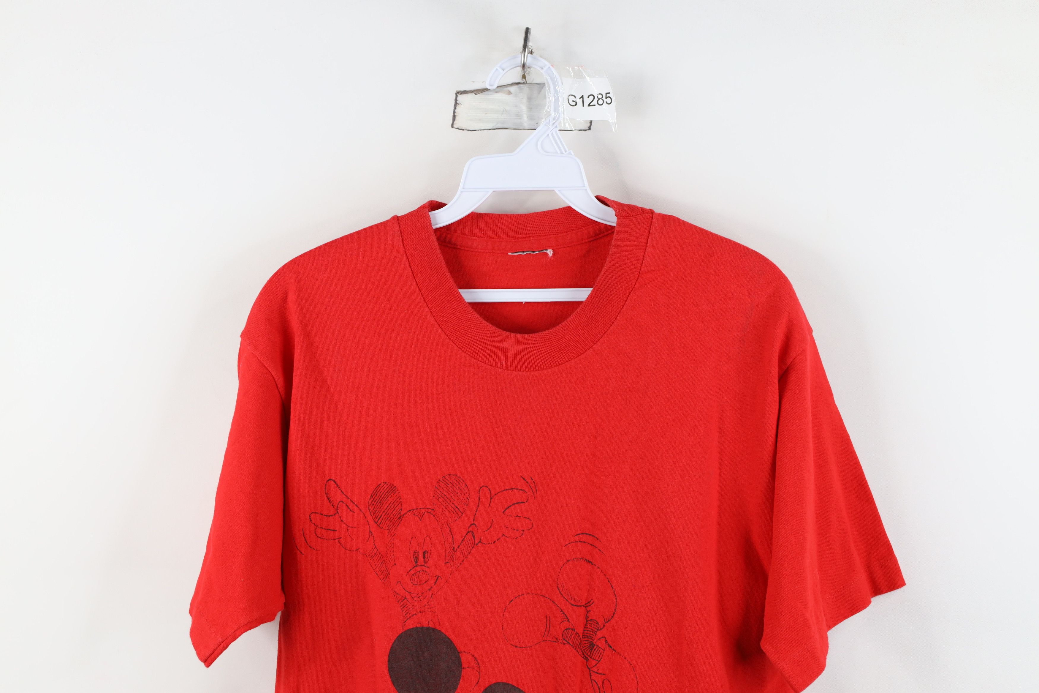 Vintage Vintage 90s Disney Mickey Mouse Sketch T-Shirt Cotton USA Size US M / EU 48-50 / 2 - 2 Thumbnail