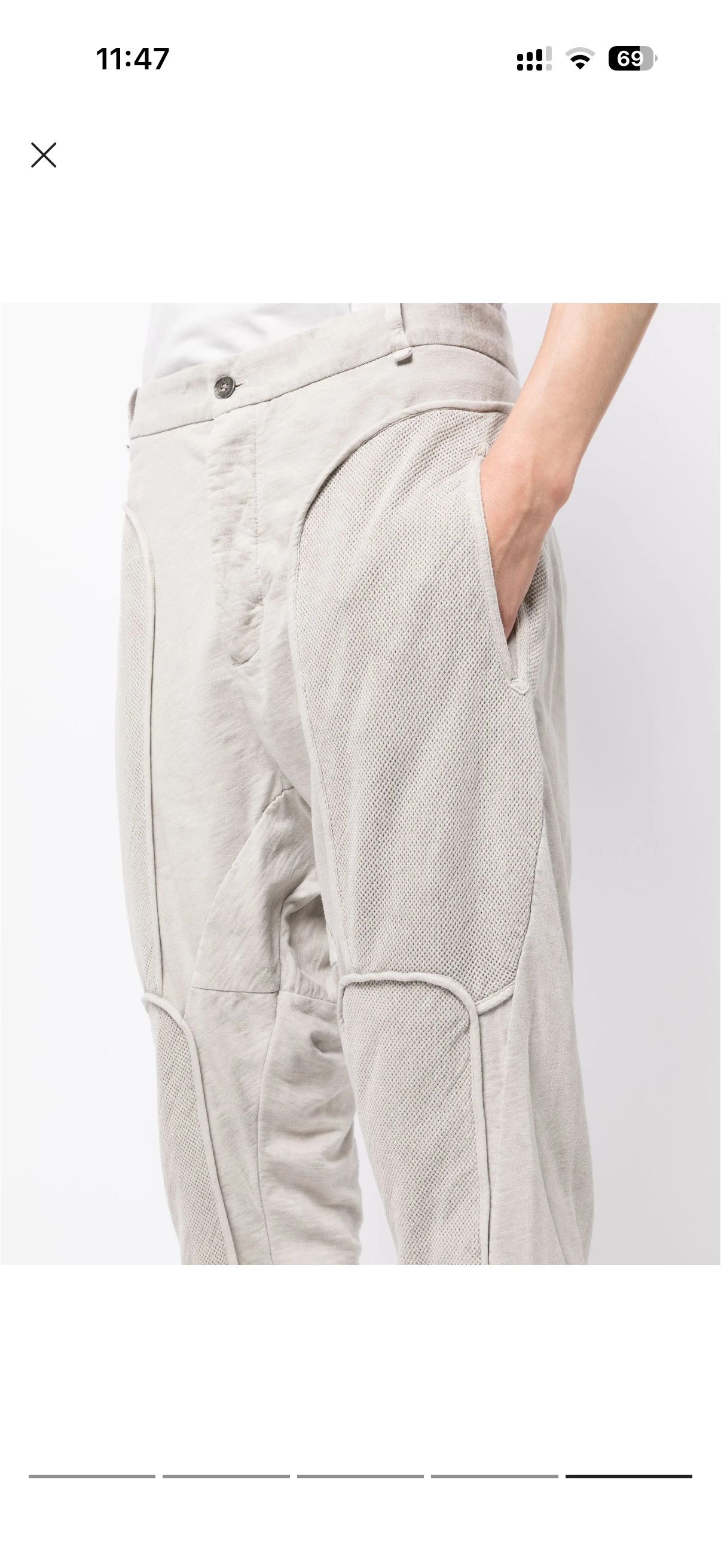 Masnada Masnada Baggy Panel Pants (M3063) Size US 32 / EU 48 - 3 Thumbnail