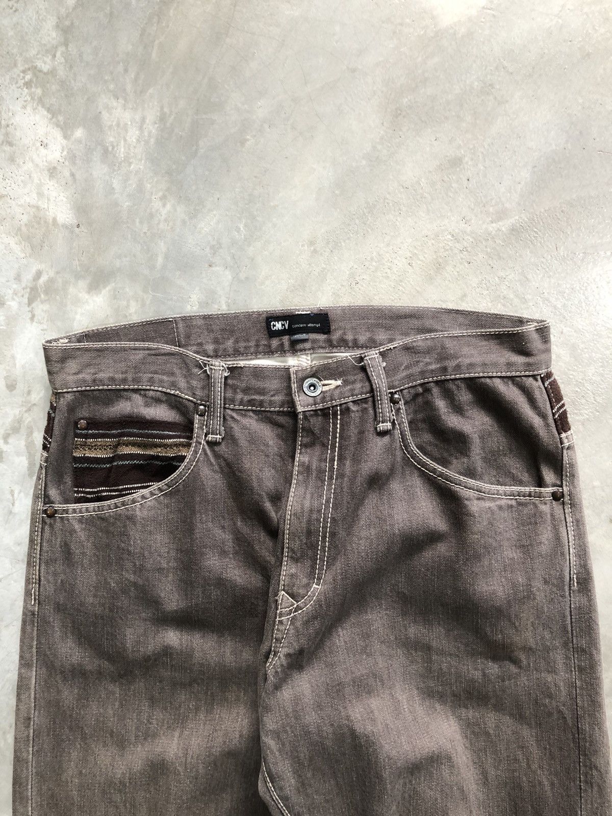 Hysteric Glamour × Japanese Brand × Seditionaries Concave Attempt Navajo Jeans Size US 33 - 4 Thumbnail