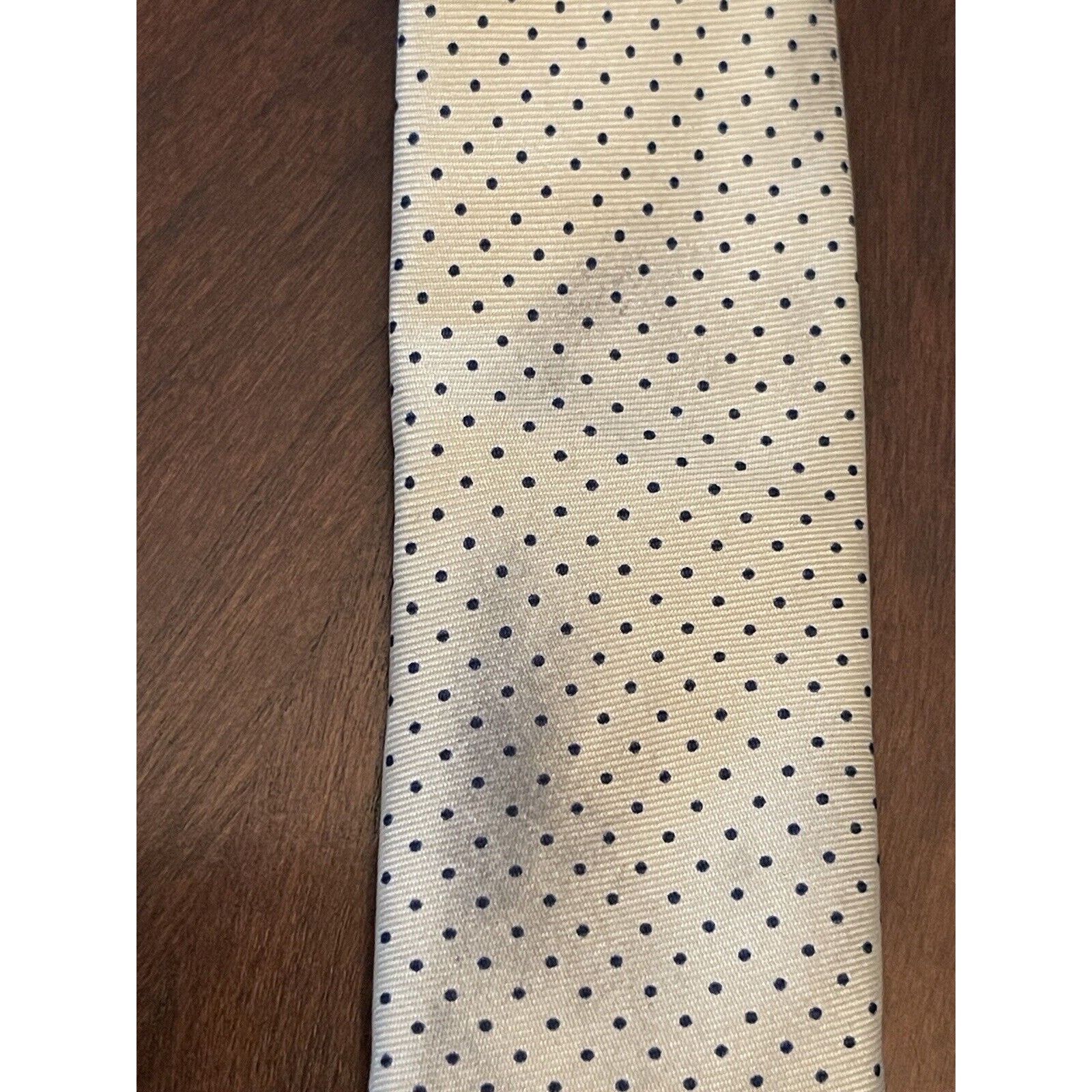 Other Tie Rack Gold Blue 100% Silk Men’s Neck Tie Made In China Size ONE SIZE - 4 Thumbnail