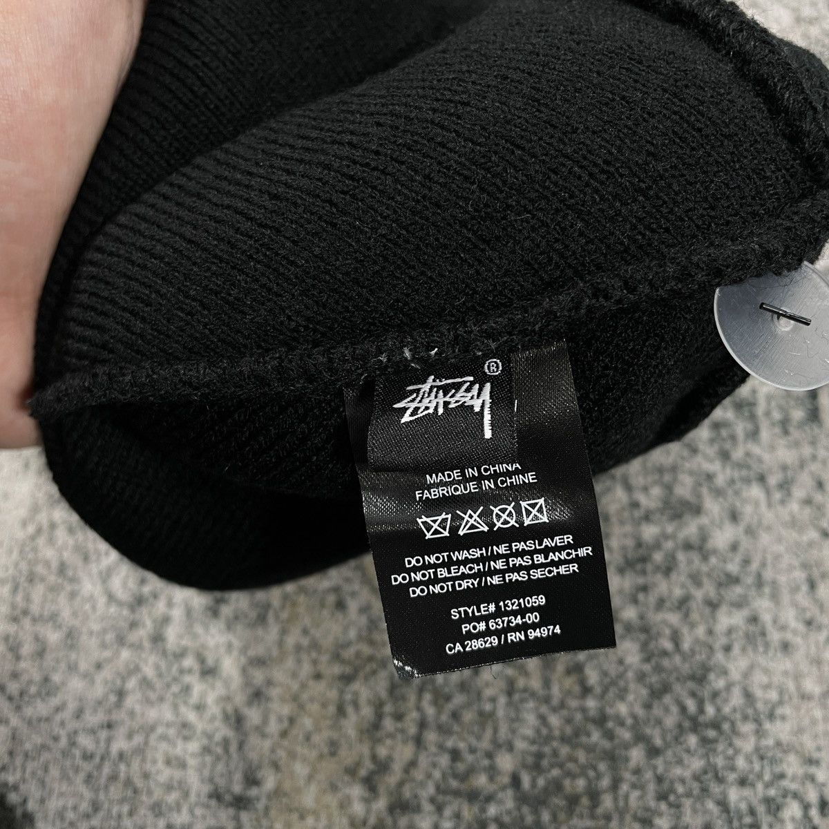 Stussy STUSSY DESIGN CORP CUFF BEANIE // BLACK Size ONE SIZE - 5 Thumbnail
