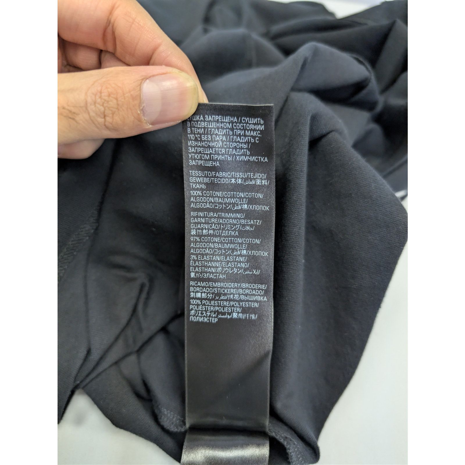 Balenciaga o1rshd1 Top League Vintage Jersey Short Sleeve Shirt Black Size US L / EU 52-54 / 3 - 21 Thumbnail