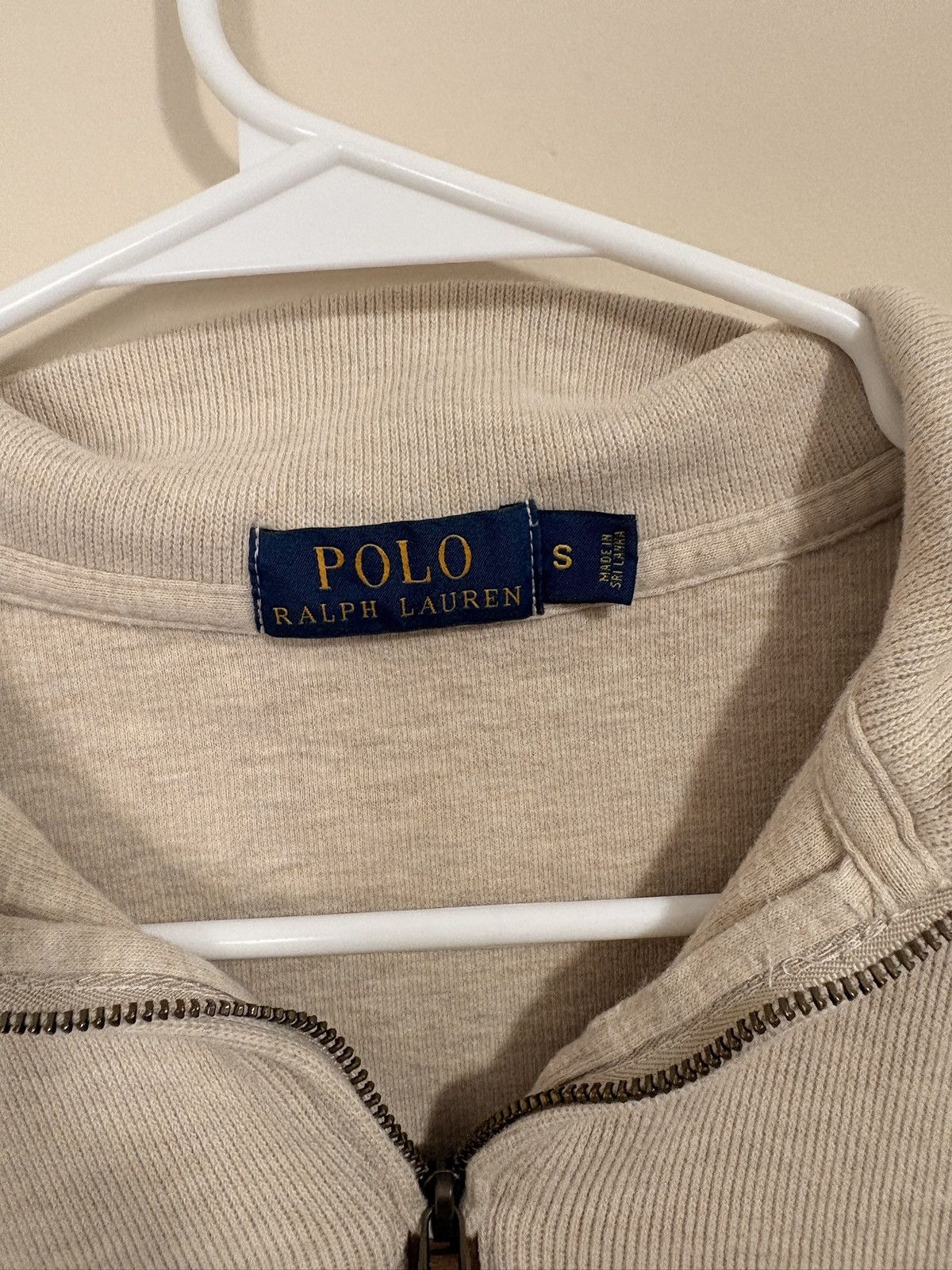Polo Ralph Lauren Beige Ralph Lauren Quarter Zip Size US S / EU 44-46 / 1 - 3 Thumbnail