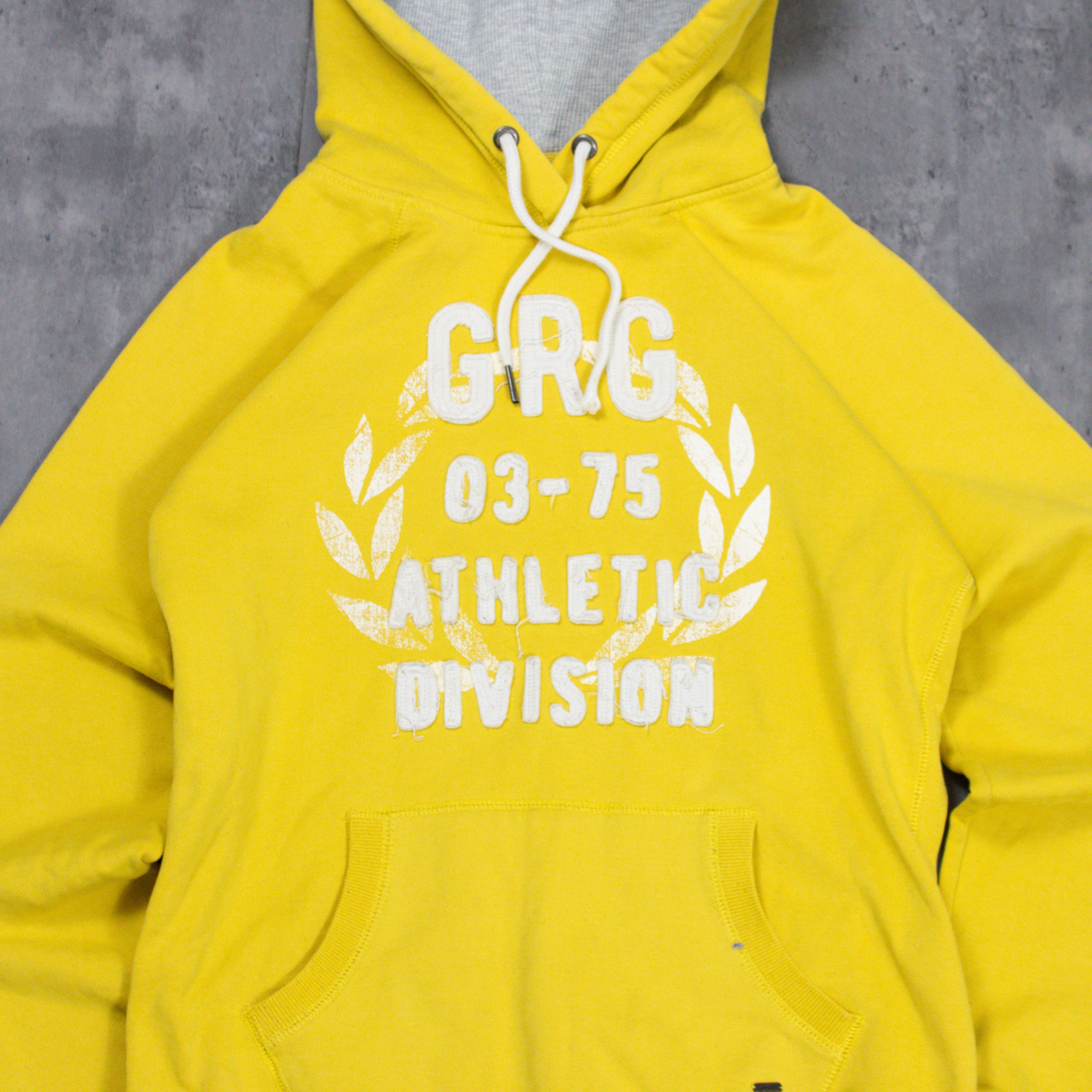 Abercrombie & Fitch Y2K 00'S GRG Montreal Yellow Mall Core Grunge Yellow Hoodie Size US M / EU 48-50 / 2 - 4 Thumbnail