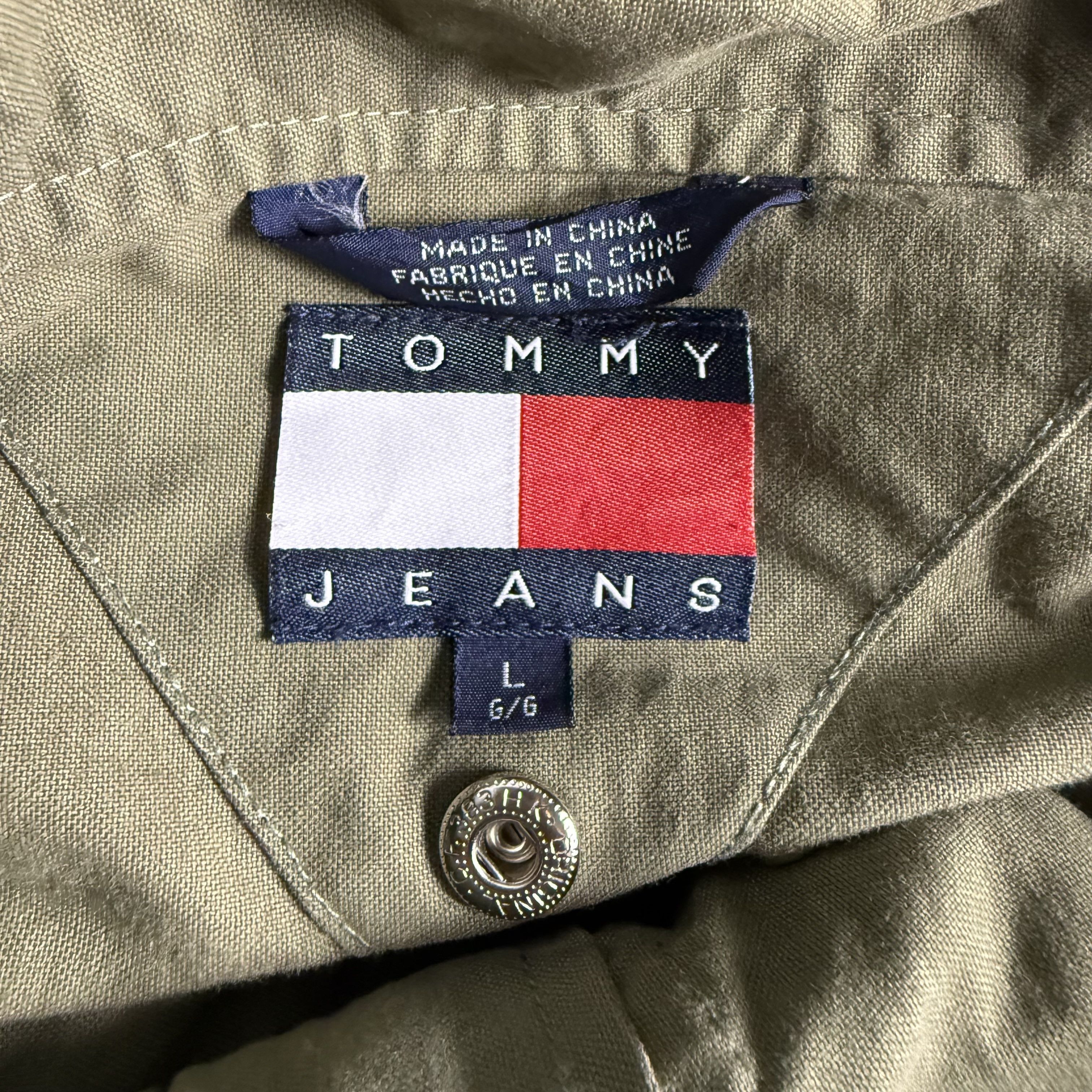 Tommy Hilfiger 🔥RARE🔥Vintage Tommy Hilfiger Jeans Military Trench Jacket Size US L / EU 52-54 / 3 - 7 Thumbnail