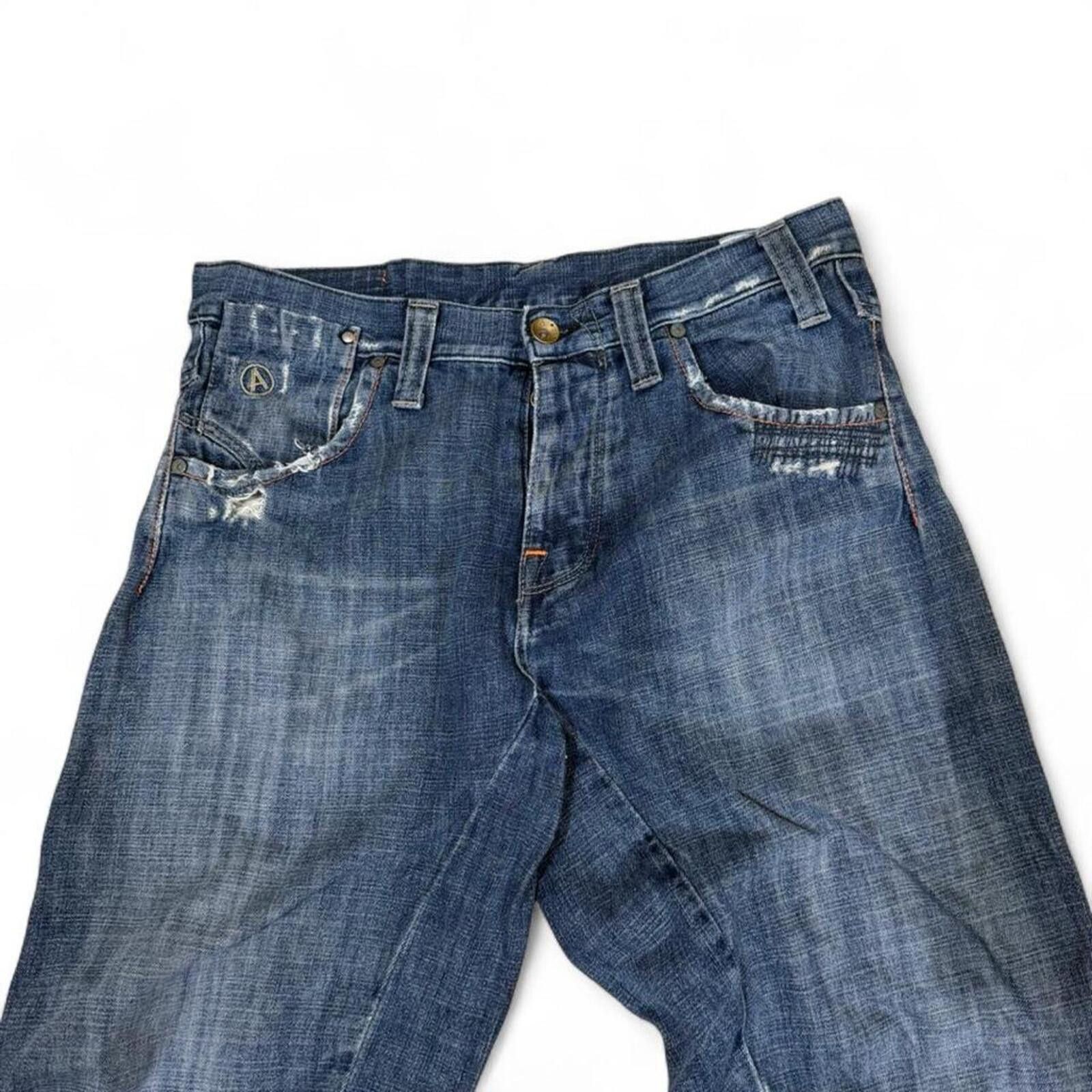 True Religion Y2K style G star raw unique design denim jeans Size 31" - 2 Thumbnail