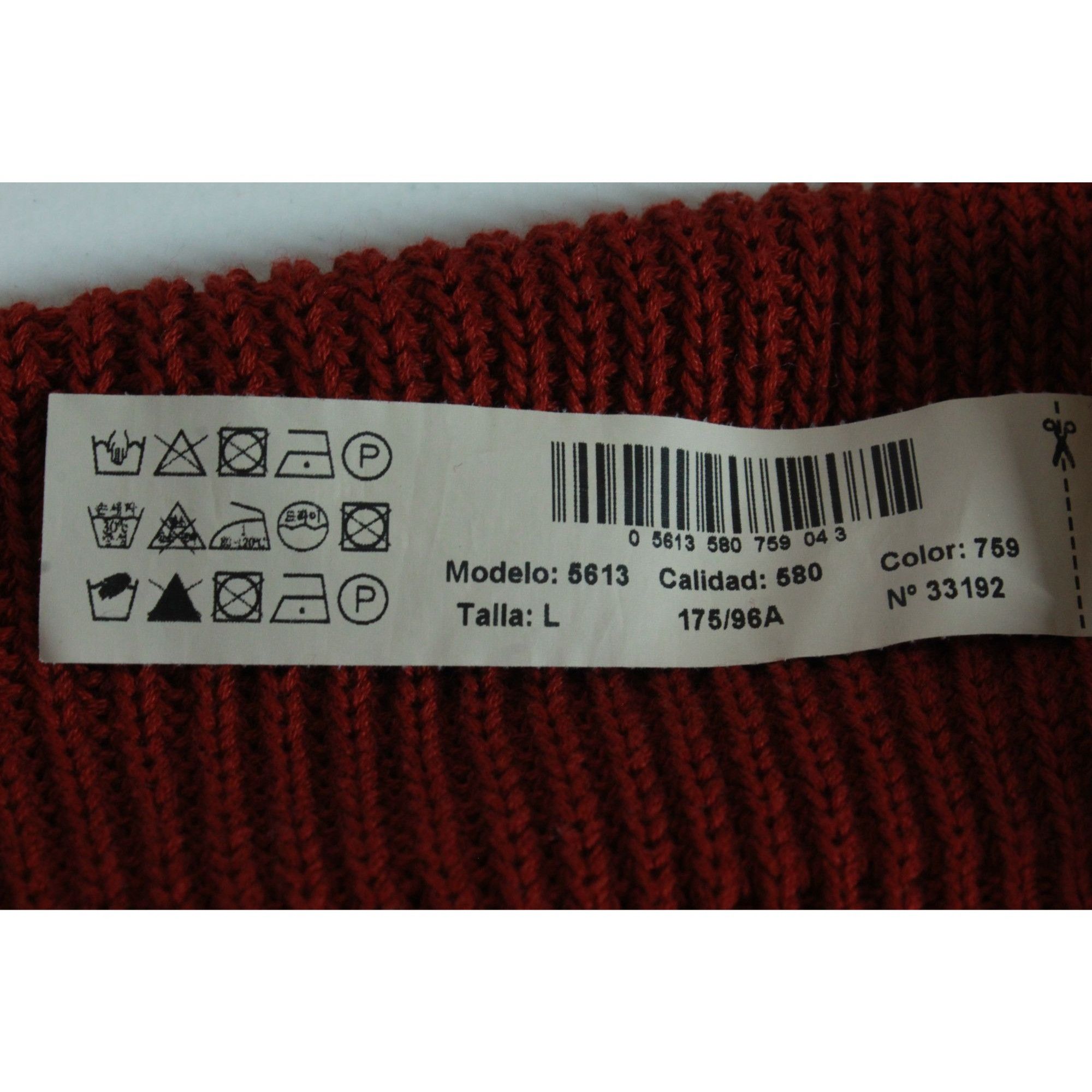 Massimo Dutti Massimo Dutti Red Knit Puff Sleeve V-Neck Sweater Size L Size L / US 10 / IT 46 - 8 Thumbnail