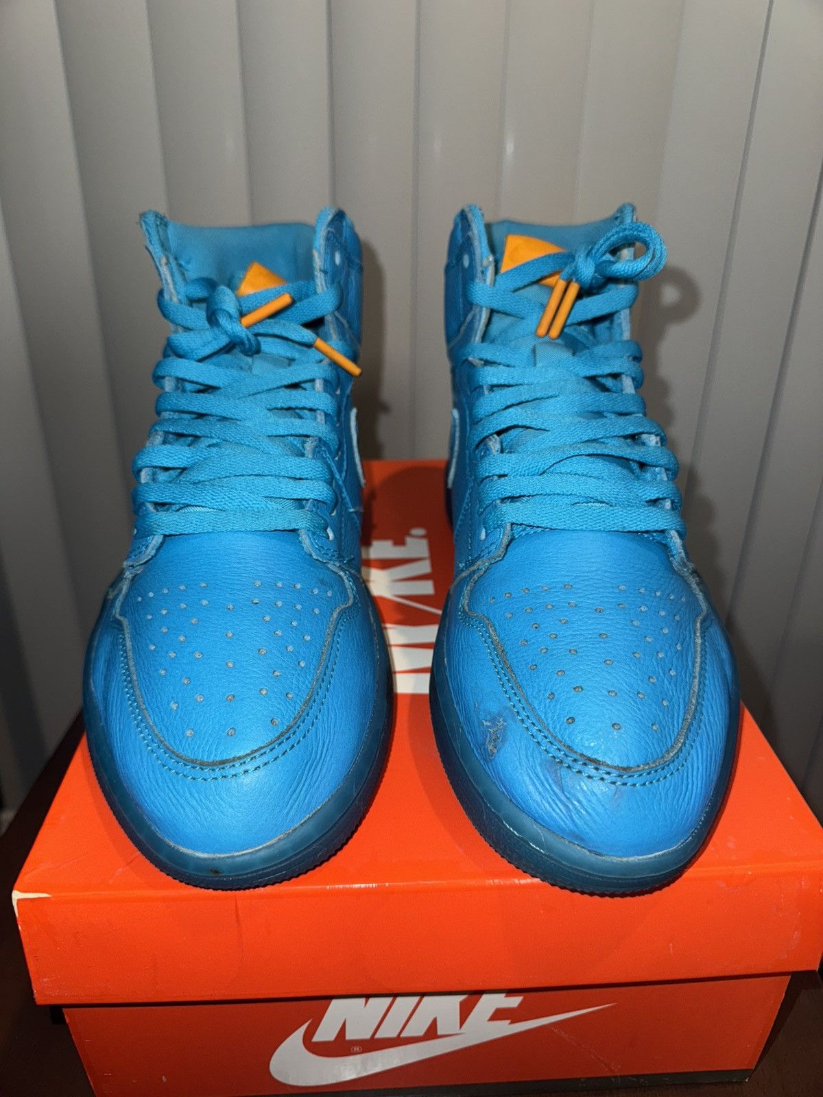 Gatorade × Jordan Brand Jordan 1 Retro High Gatorade Blue Lagoon Size US 9.5 / EU 42-43 - 1 Thumbnail
