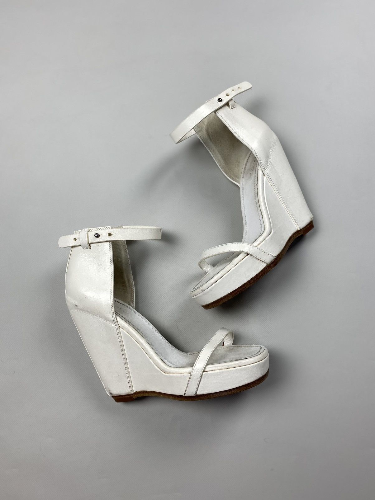Rick Owens Rick Owens avant-garde ladies leather platform heels sandals Size US 9 / IT 39 - 13 Thumbnail