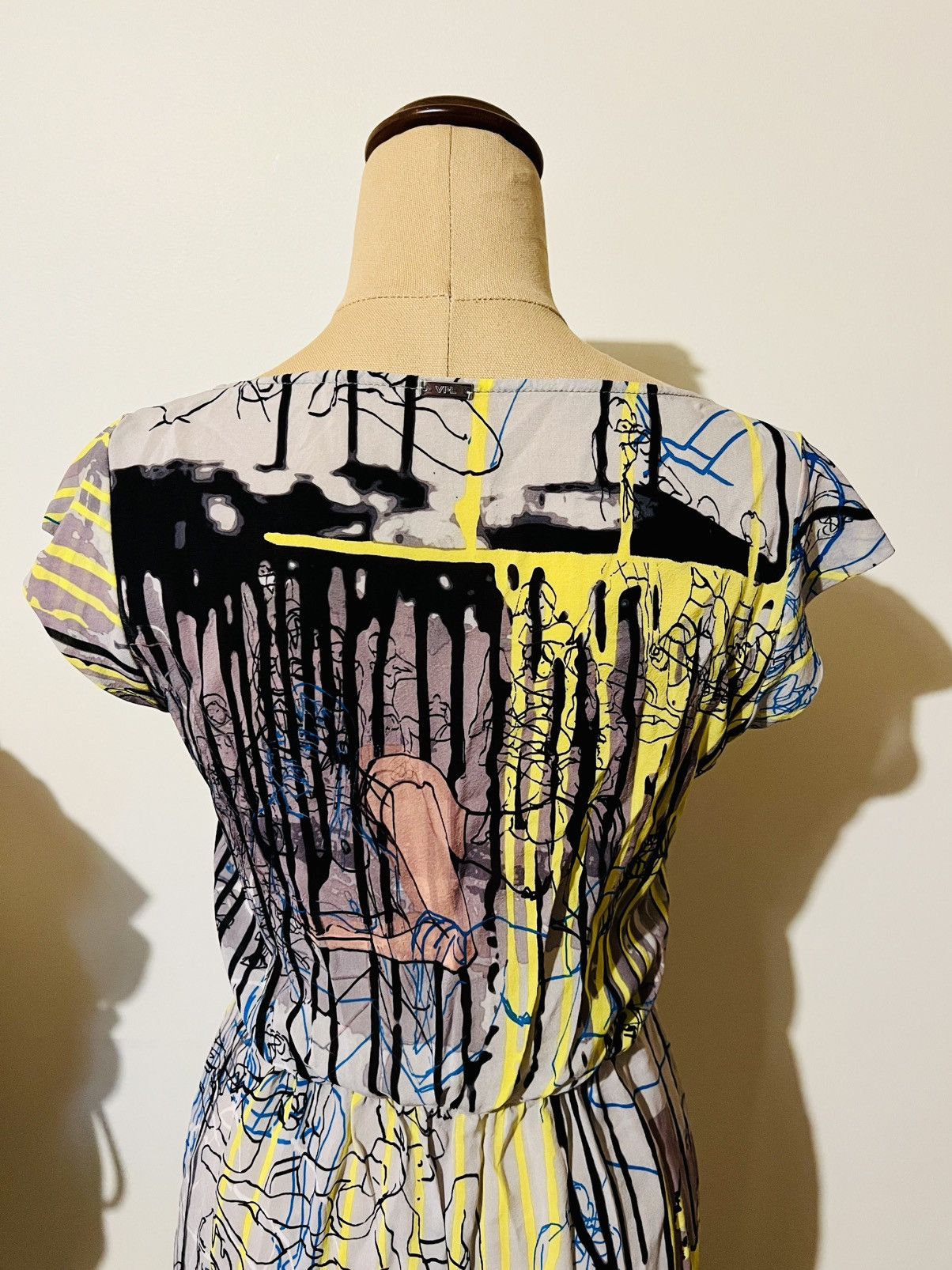 Other VPL Abstract Print Silk Dress Size S / US 4 / IT 40 - 3 Thumbnail