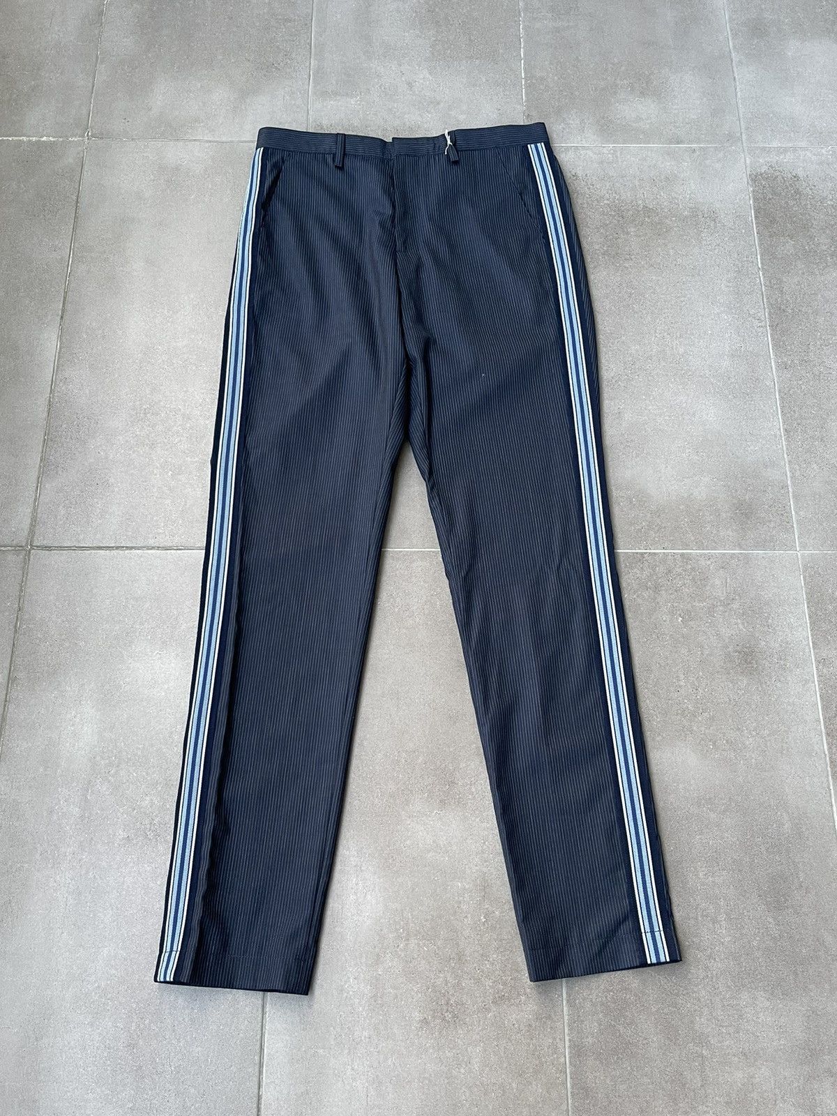 Zadig & Voltaire !DS! Zadig & Voltaire Paddy Stripe Wool Navy Casual Pants Size US 30 / EU 46 - 2 Thumbnail