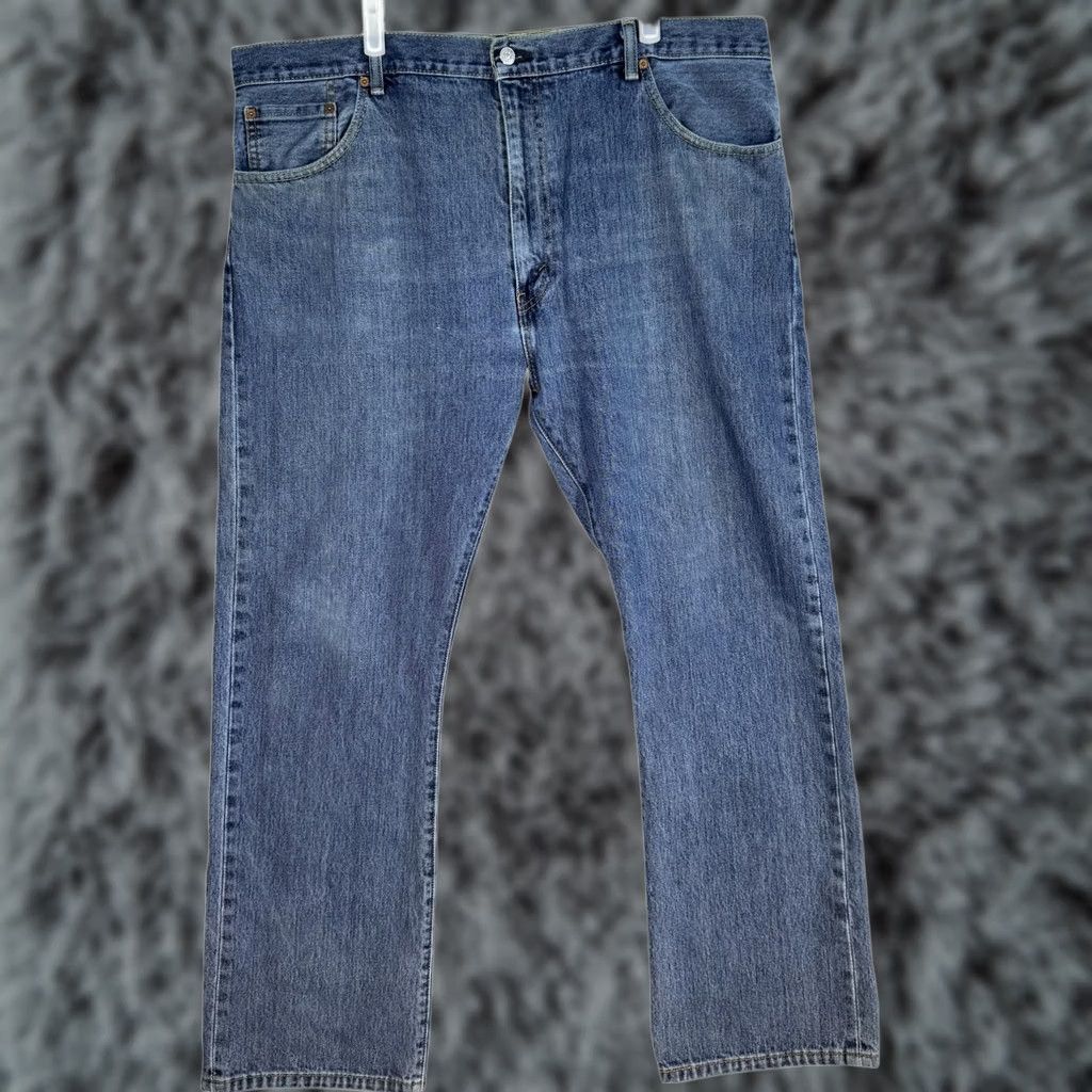 Levi's Levi's 517 Jeans Mens 42x32 Jeans Blue Denim Straight Leg Western Frayed Hem Classic 90s USA Cowboy 5-Pocket Regular Mens Size US 42 / EU 58 - 1 Thumbnail