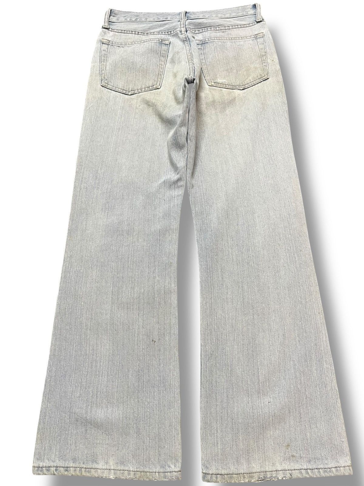 Uniqlo Vintage Uniqlo Flare Faded Distressed Denim Size US 29 - 5 Thumbnail