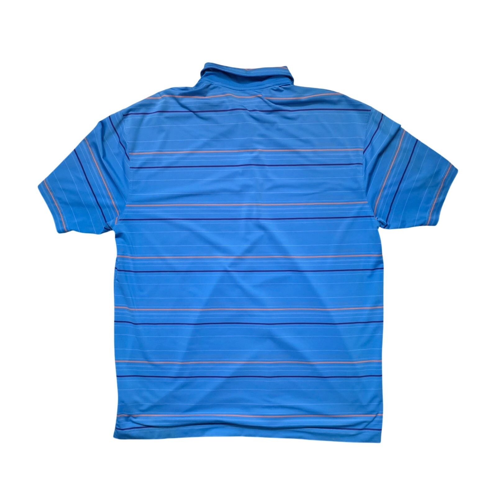 Nike Nike Tour Dri‑Fit Golf Polo Men’s XXL Blue Orange Striped Size US XXL / EU 58 / 5 - 7 Thumbnail