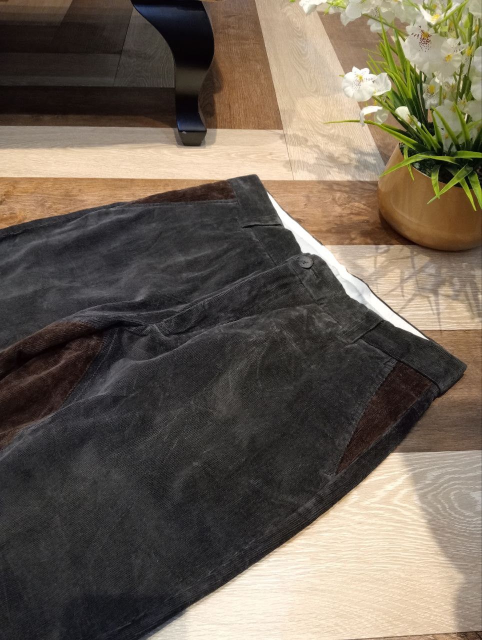 Roberto Cavalli ROBERTO CAVALLI CLASS COTTON LYCRA CORDUROY PANTS Size US 34 / EU 50 - 6 Thumbnail