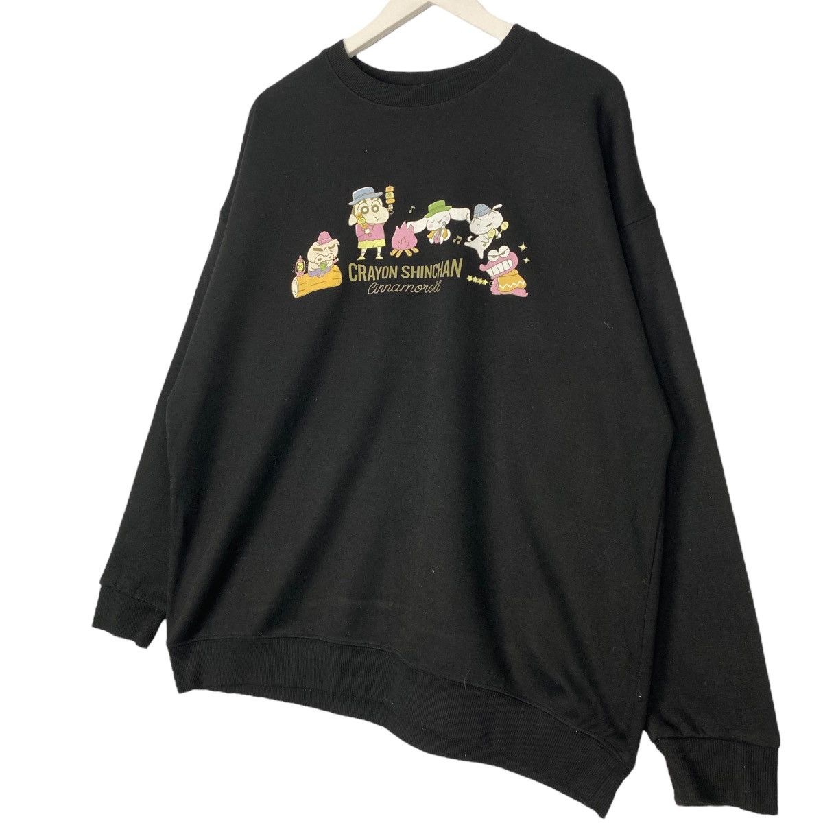 Vintage Vintage Crayon Shin Chan Sweatshirt Crewneck Black Size XL Size XL / US 12-14 / IT 48-50 - 2 Thumbnail