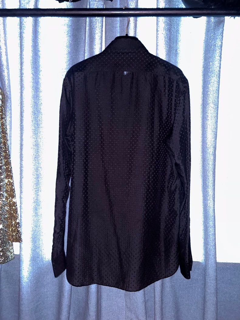 Saint Laurent Paris Saint Laurent Paris 2014SS Dark Rib Polka Dot Shirt Size US XXS / EU 40 - 2 Thumbnail