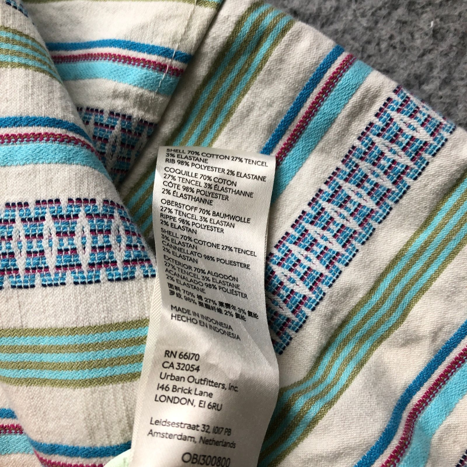 Anthropologie Anthropologie Multi Striped Sweatshirt Jacket Women Medium Size S / US 4 / IT 40 - 4 Thumbnail