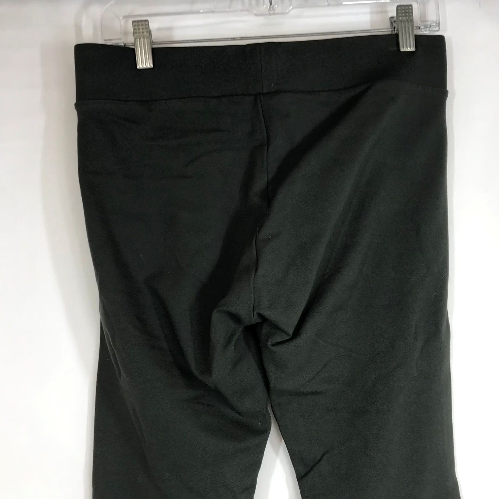 Vintage VINTAGE Daily Ritual Women's Black Knit High Waisted Leggings Size Medium Size 32" / US 10 / IT 46 - 5 Thumbnail