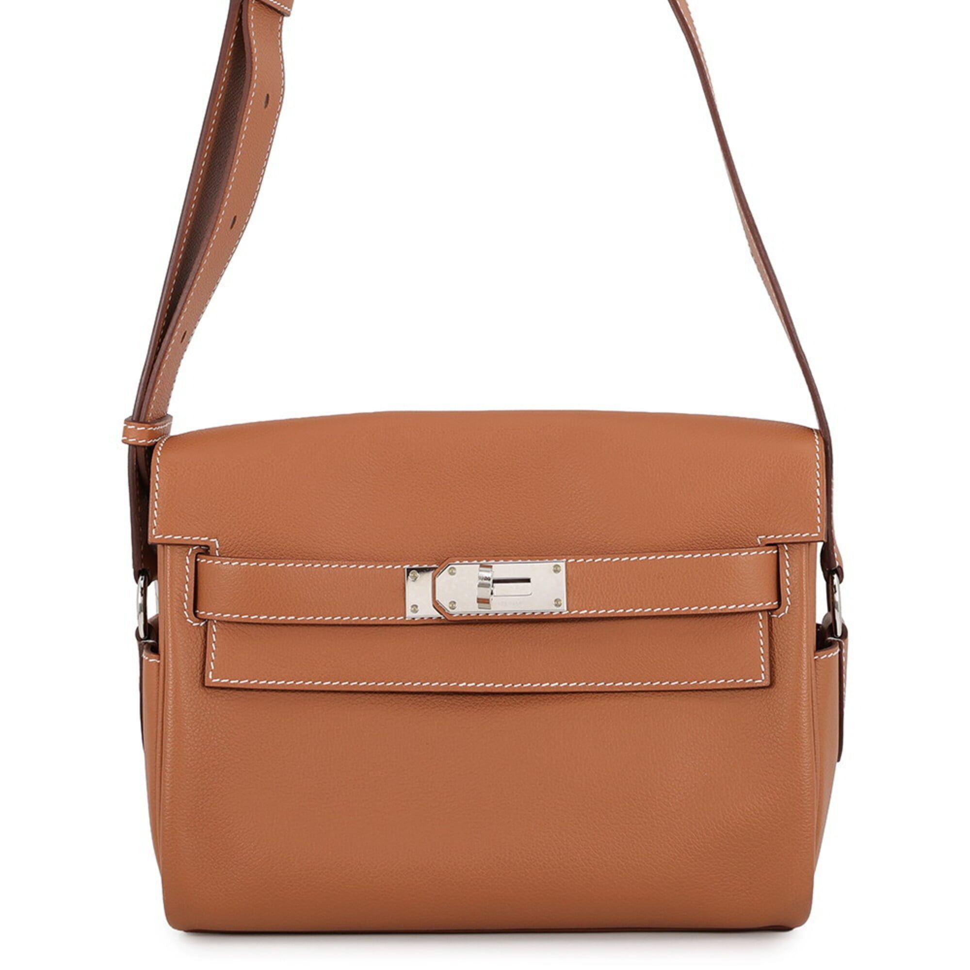Hermes Hermes Kelly PM Gold Evercolor K stamp HERMES handbag Size ONE SIZE - 1 Thumbnail