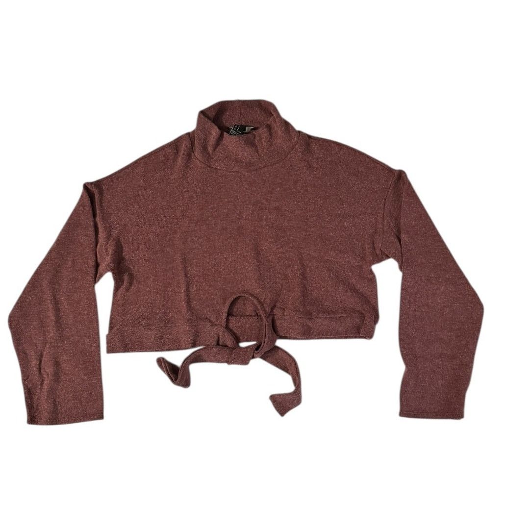Forever 21 Forever 21 Dark Rose Cropped Mock Turtleneck Sweater Medium Size M / US 6-8 / IT 42-44 - 1 Thumbnail
