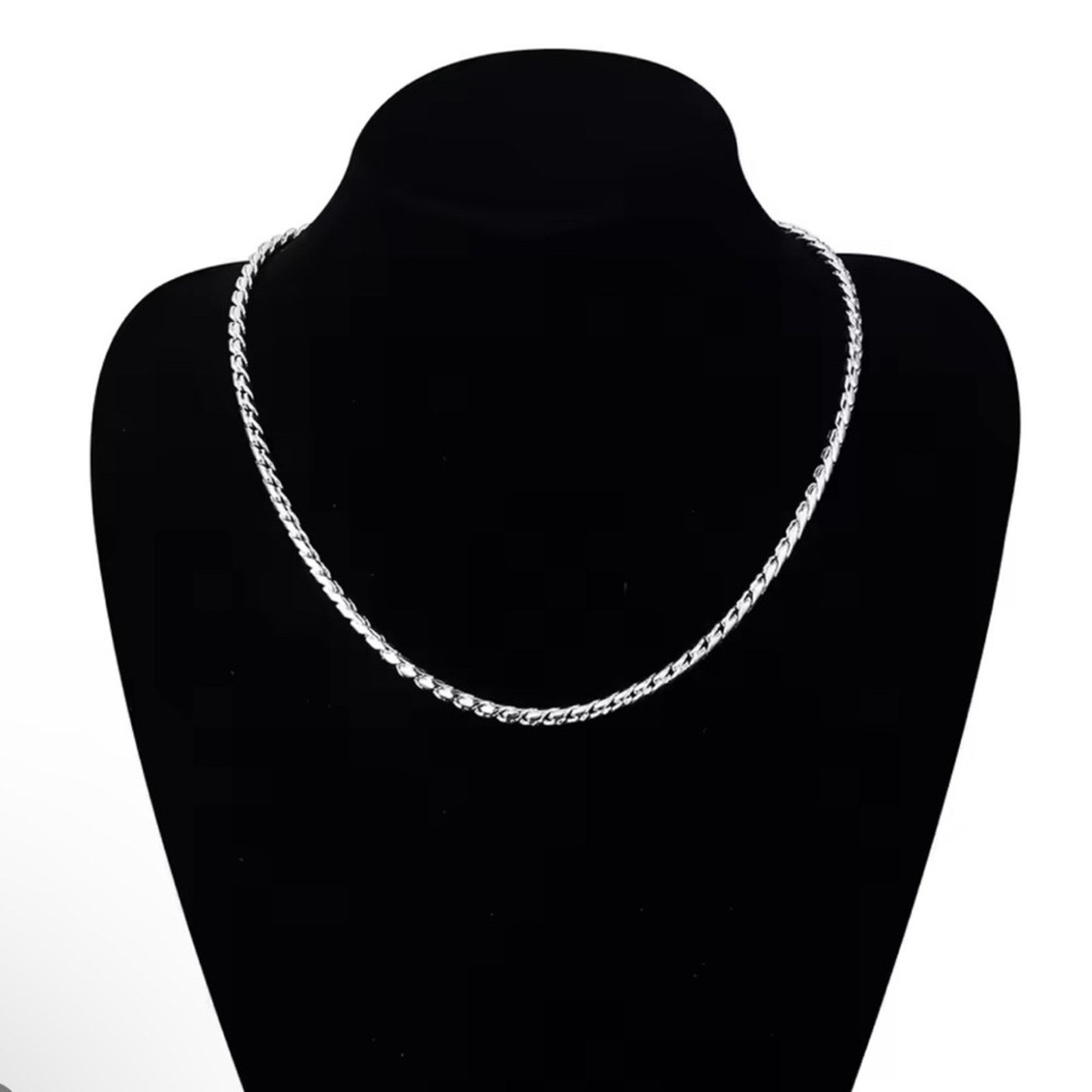 Other Sterling Silver Plated 5mm Snake Chain Necklace Size ONE SIZE - 4 Thumbnail