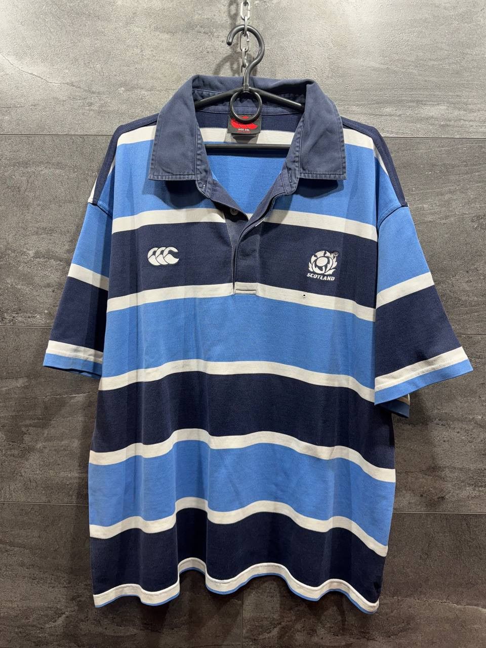 Canterbury of New Zealand Scotland Rugby Shirt 2003 Vintage Away Shirt Canterbury Size US XXL / EU 58 / 5 - 1 Thumbnail