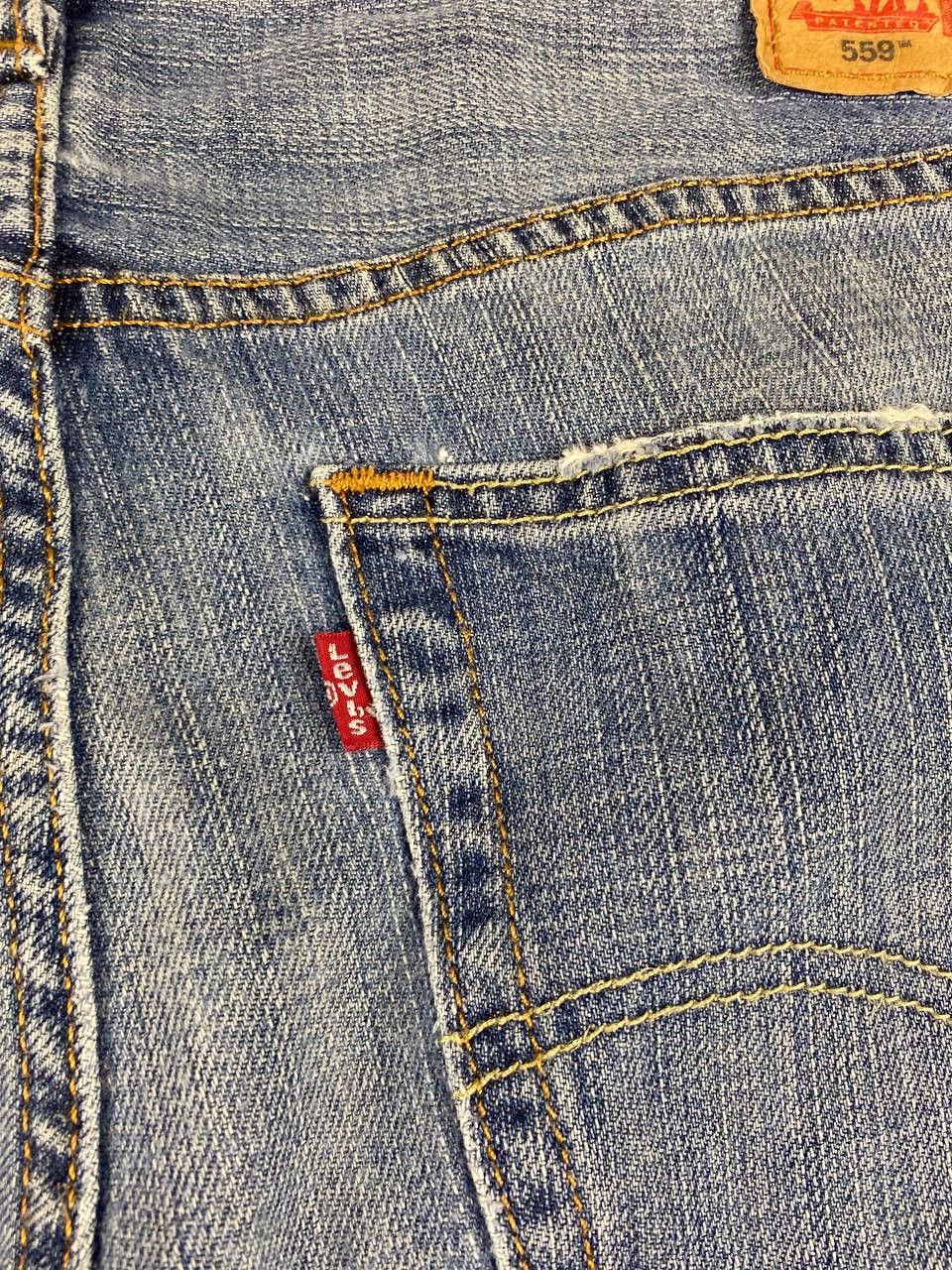 Levi's levis 559 relaxed straight denim nice design Size US 38 / EU 54 - 5 Thumbnail