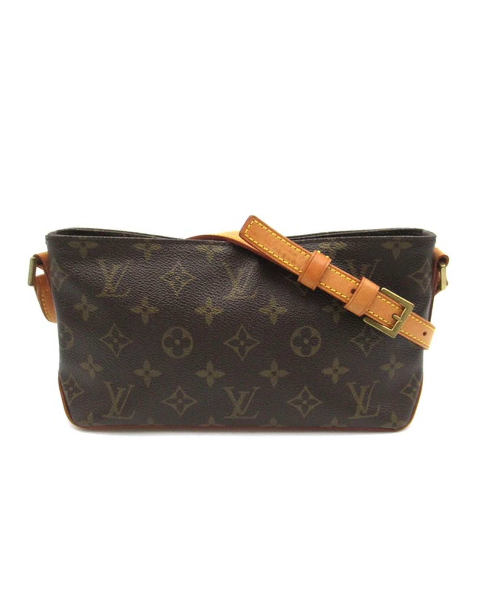 image of Louis Vuitton Monogram Trotteur Bag In Brown - Excellent Condition, Women's