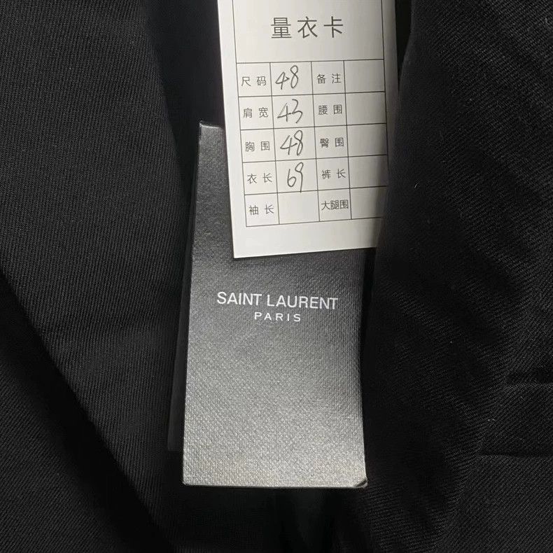Yves Saint Laurent SAINT LAURENT Original Black Sword Collar Suit 2502-Nextarr Size 48R - 5 Thumbnail