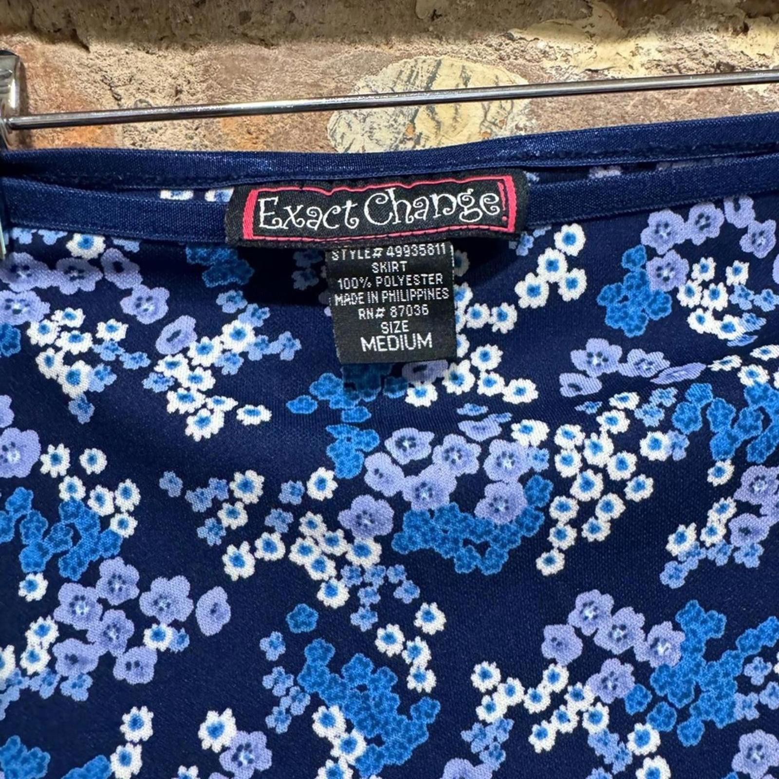 Vintage 1990S EXACT CHANGE FLORAL SKIRT Size 32" / US 10 / IT 46 - 5 Thumbnail
