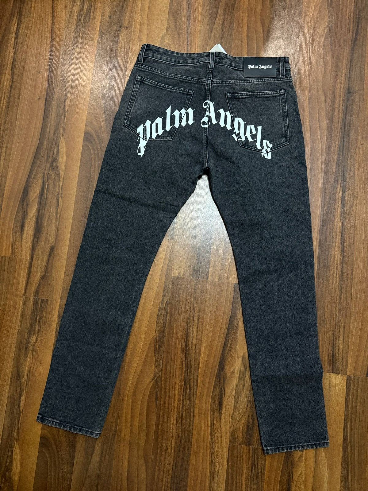 Palm Angels Palm Angels Jeans Back Logo Grey Size US 32 / EU 48 - 2 Thumbnail