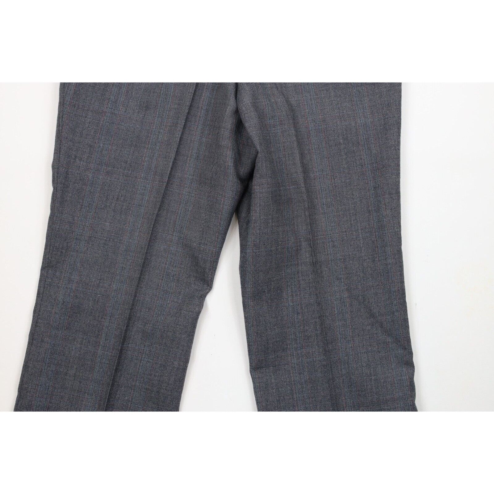 Vintage Vintage 70s Streetwear 2 Piece Wool Plaid Suit Wedding Size 40R - 17 Thumbnail