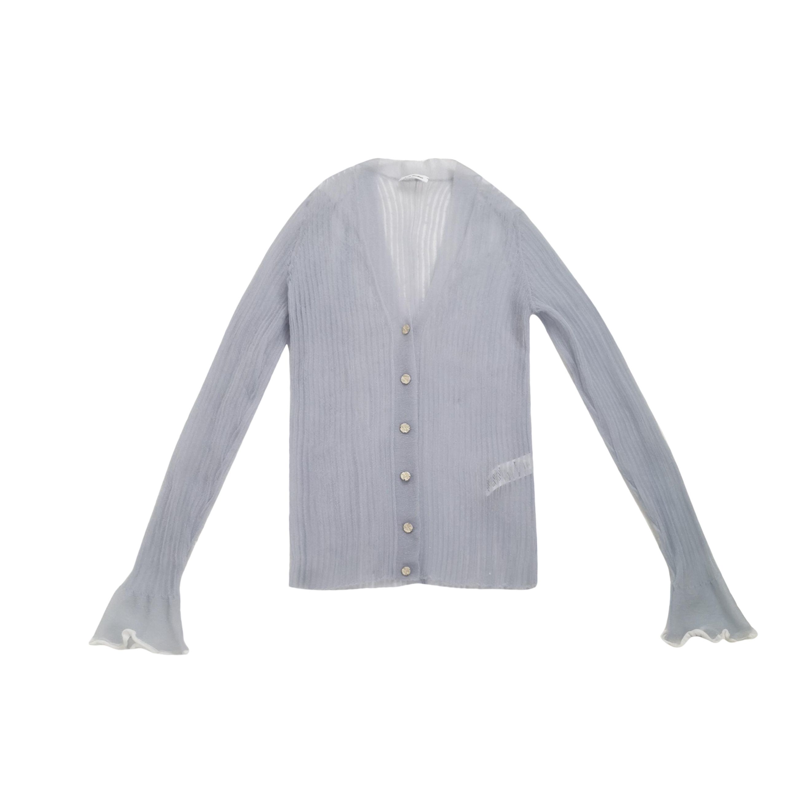 Acne Studios XS V-Neck Button Knit Sweater