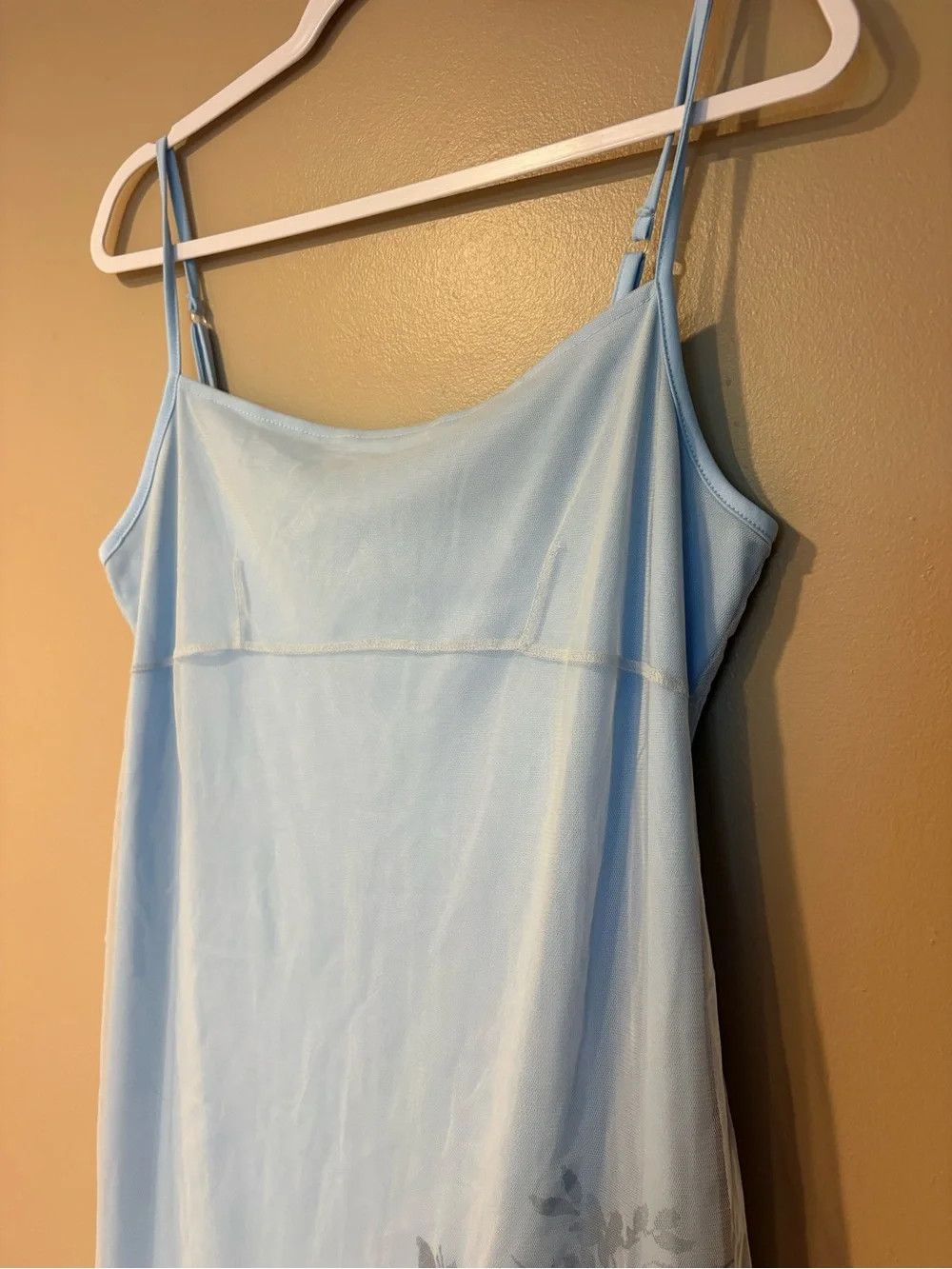 Vintage vintage y2k 90s fairycore butterfly sheer lined slip gown Size L / US 10 / IT 46 - 2 Thumbnail