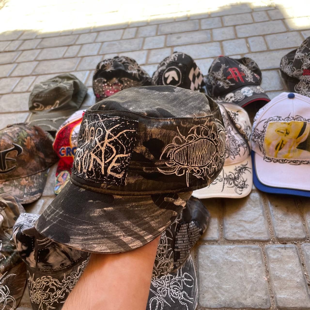Other camo dark trone tribal cap y2k Size ONE SIZE - 1 Thumbnail