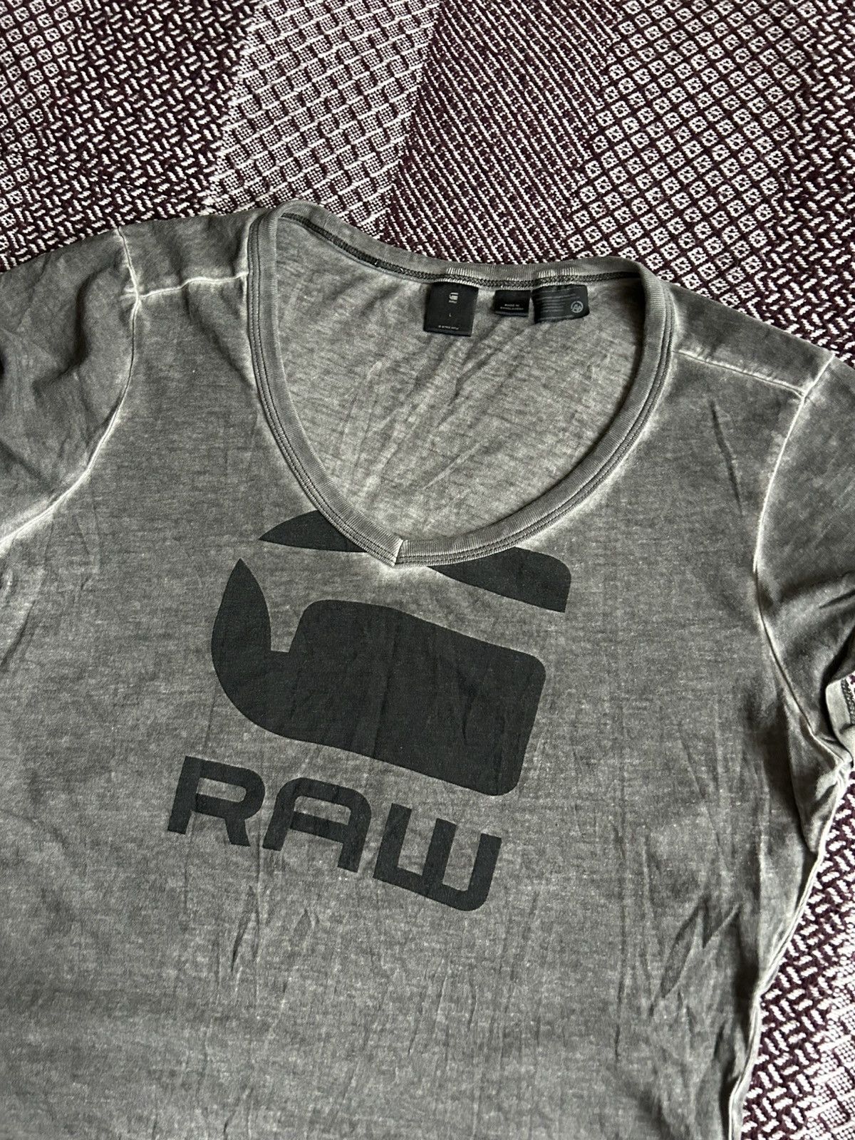 G-Star Vintage G-Star Raw Suphe Slim WMN Tee Y2K Style Size Large Size L / US 10 / IT 46 - 3 Thumbnail