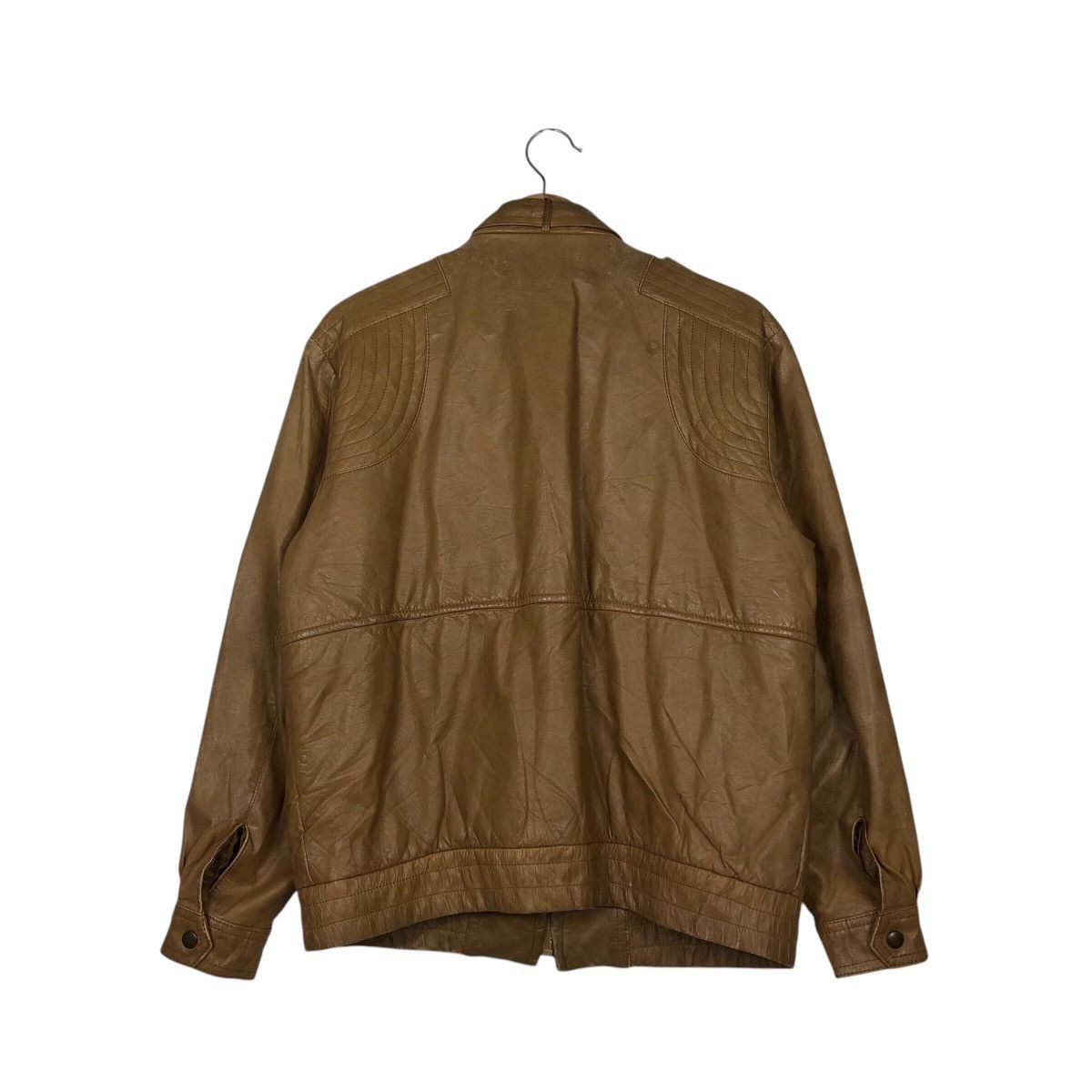 Japanese Brand 📌Vintage Biker Leather Jacket Unknown Brand Issey Miyake Size US L / EU 52-54 / 3 - 9 Thumbnail