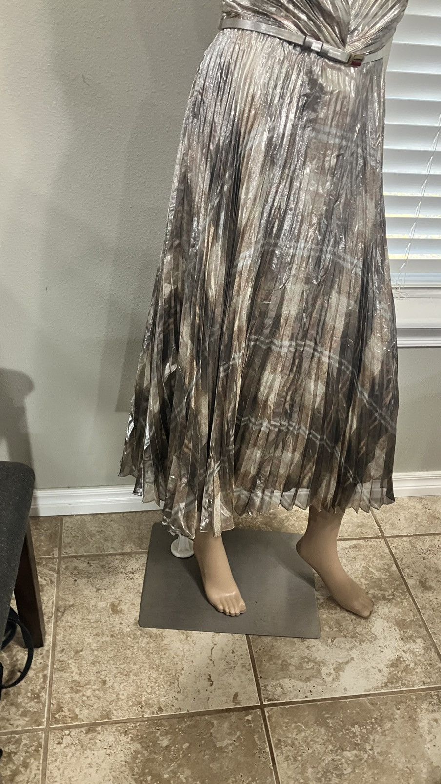 Ralph Lauren NWT Ralph Lauren Purple Label Plaid Pleated Silk Size 2 Size XS / US 0-2 / IT 36-38 - 7 Thumbnail