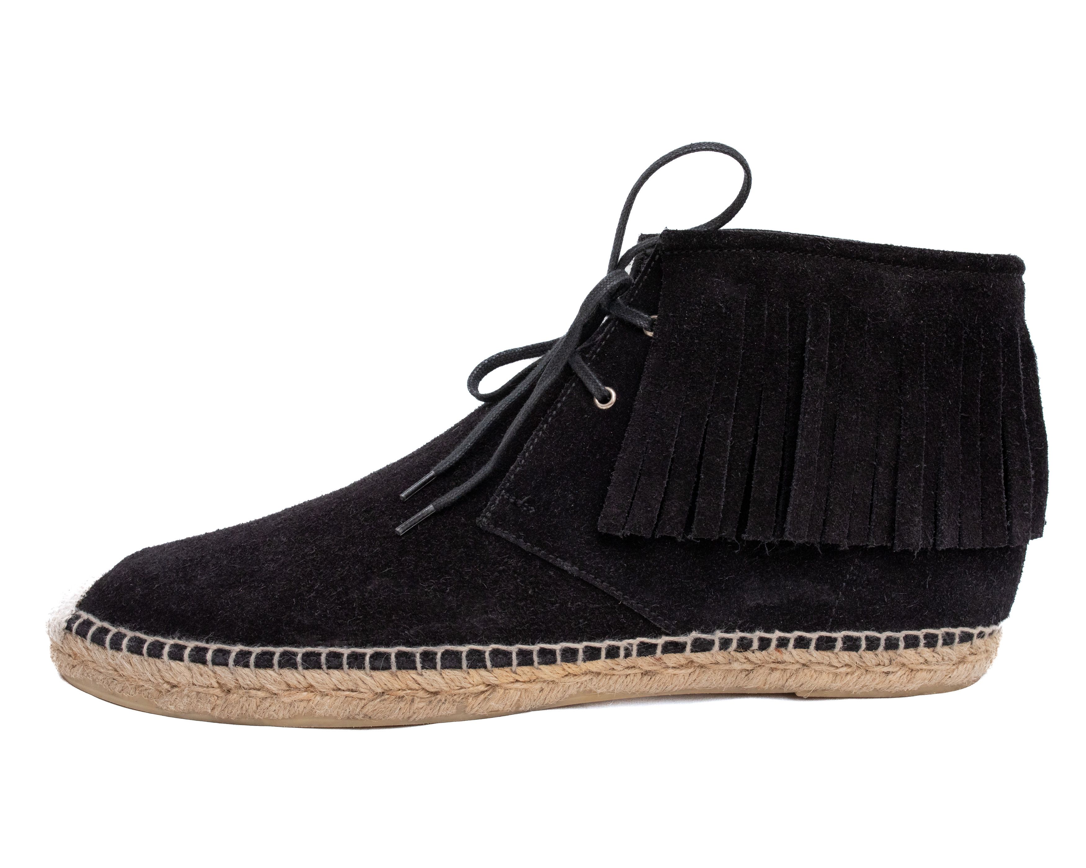 Saint Laurent Paris SAINT LAURENT Lace-Up Fringed Espadrilles Size US 12 / EU 45 - 2 Thumbnail
