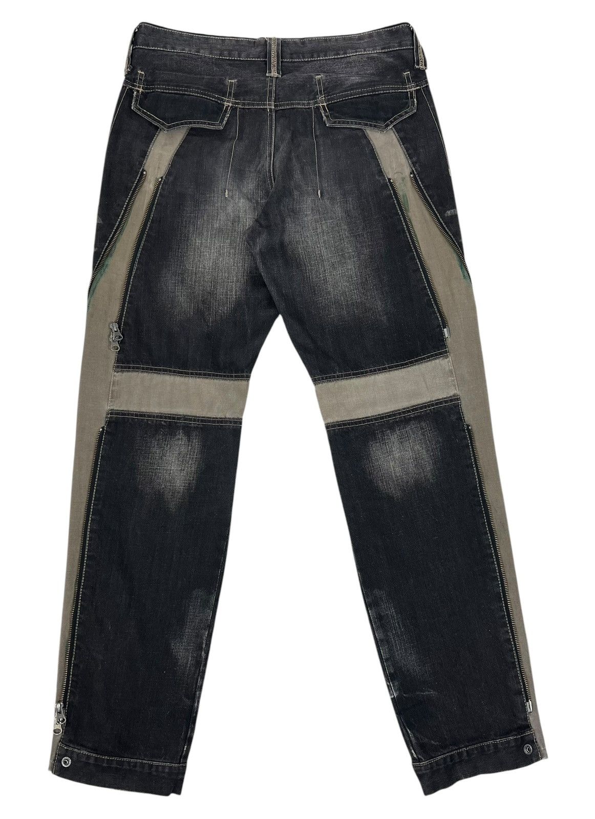 If Six Was Nine 🔥RARE DESIGN‼️DISTRESSED PPFM MUD WASH JEANS Size US 34 / EU 50 - 4 Thumbnail
