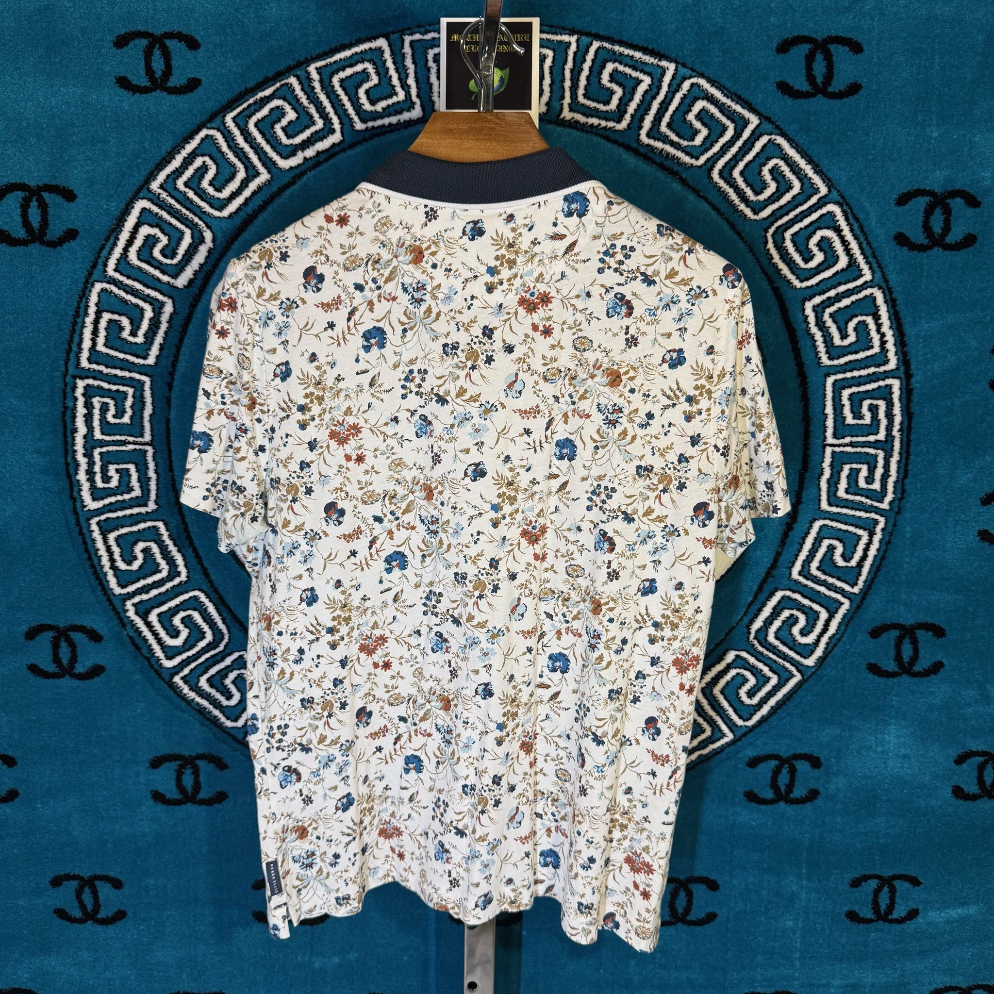 Perry Ellis FLORA FAUNA S/S POLO Size US L / EU 52-54 / 3 - 2 Thumbnail
