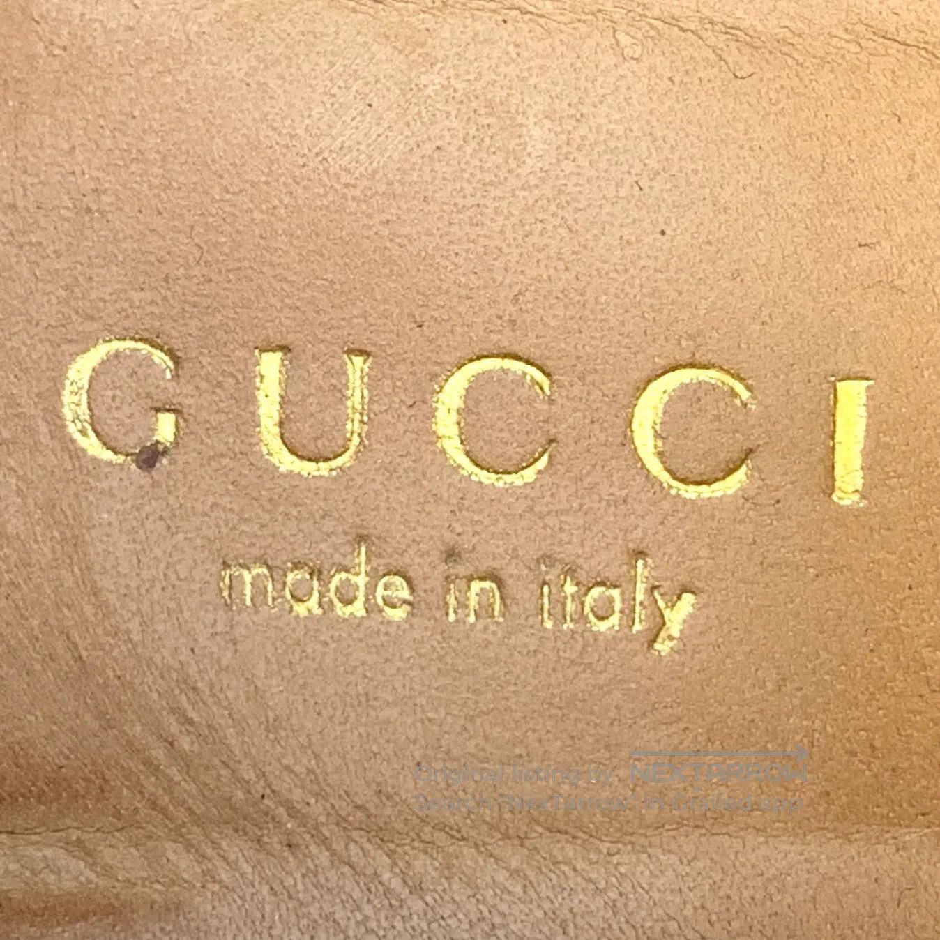 Gucci Guicci Black double G striped ribbon pearl button thick he Size US 6 / IT 36 - 7 Thumbnail